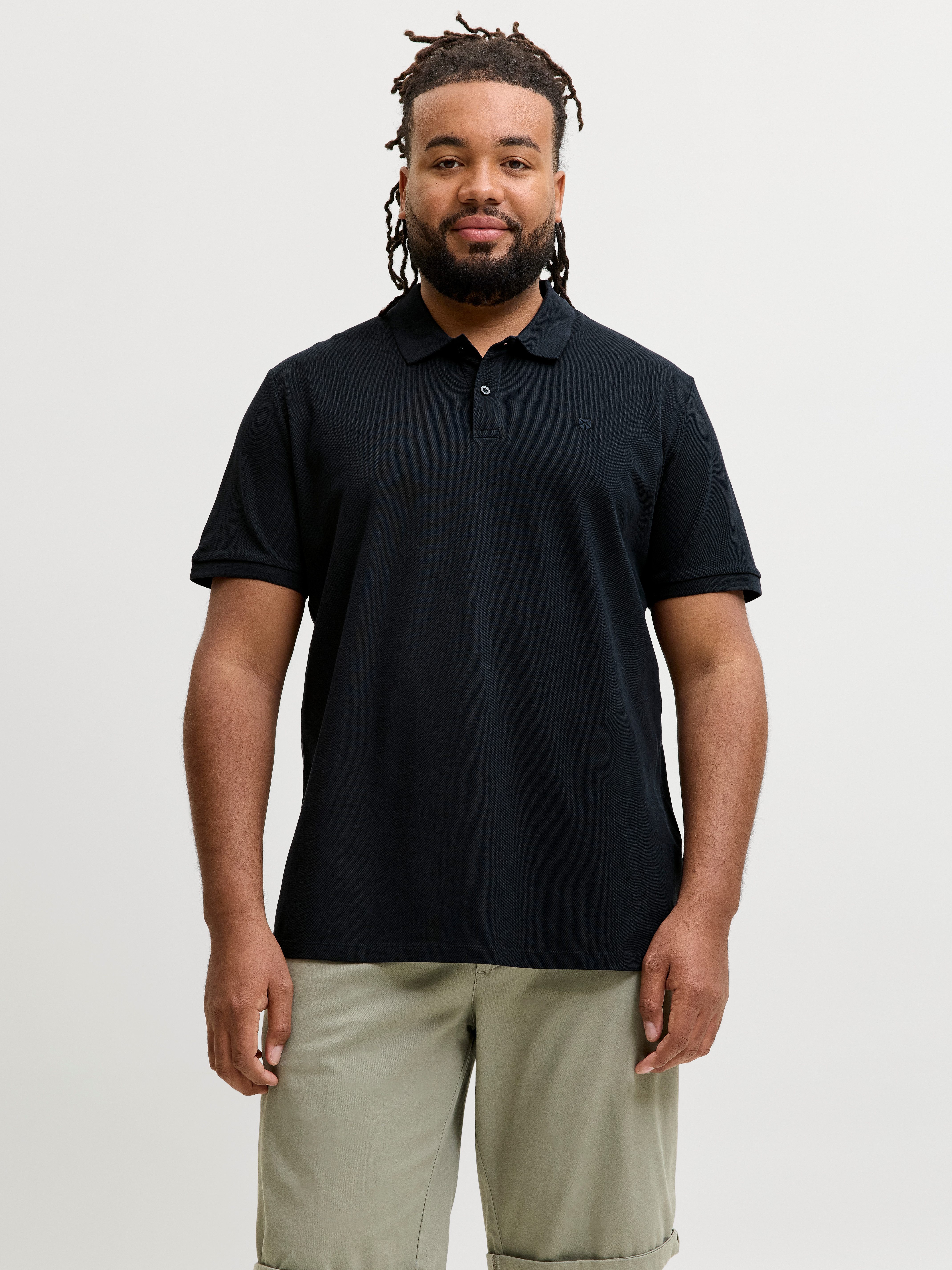 Jack & Jones PlusSize Poloshirt JPRBLAWESTON SS POLO PLS mit Stickerei