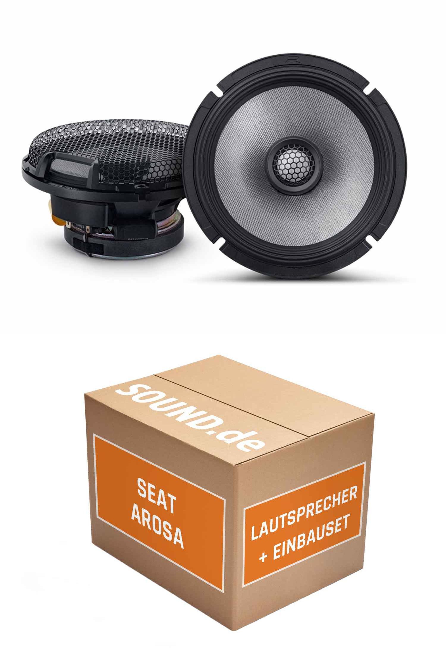 JUST SOUND best choice for caraudio Lautsprecher Boxen Heck Alpine R2-S65 für Seat Arosa 6H 100W Auto-Lautsprecher (100 W)