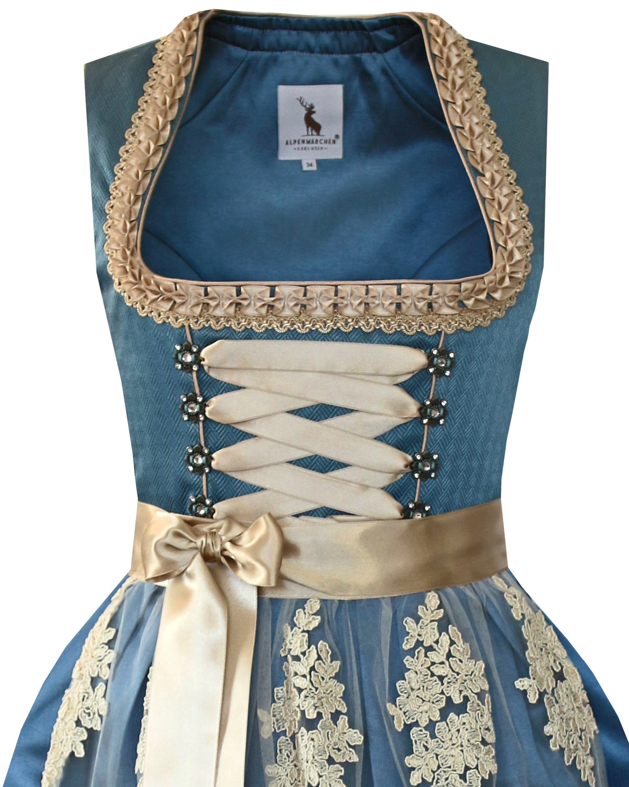 Alpenmärchen Dirndl Dirndl Clara in blau günstig online kaufen