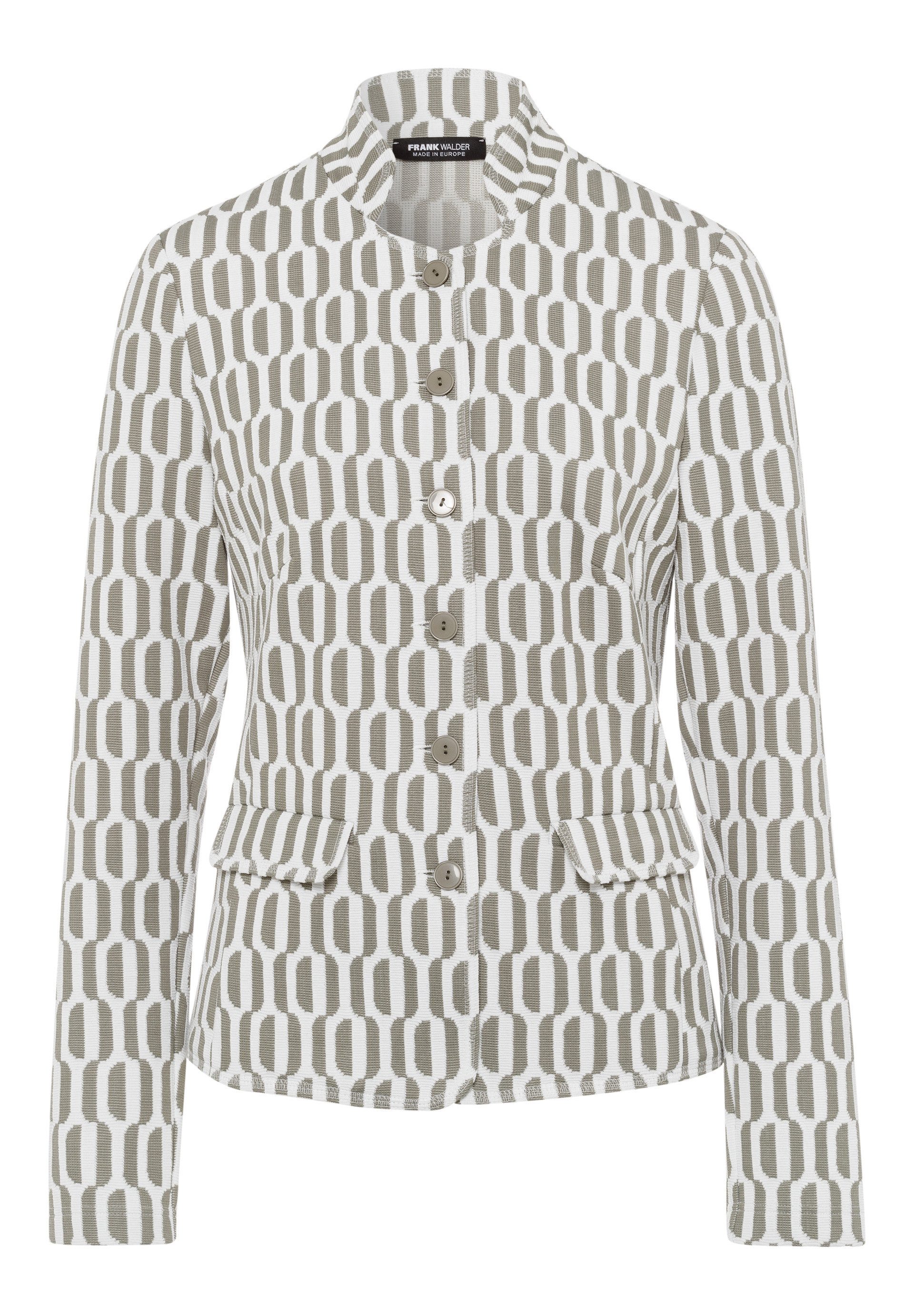 FRANK WALDER Kurzjacke im graphischen Dessin günstig online kaufen