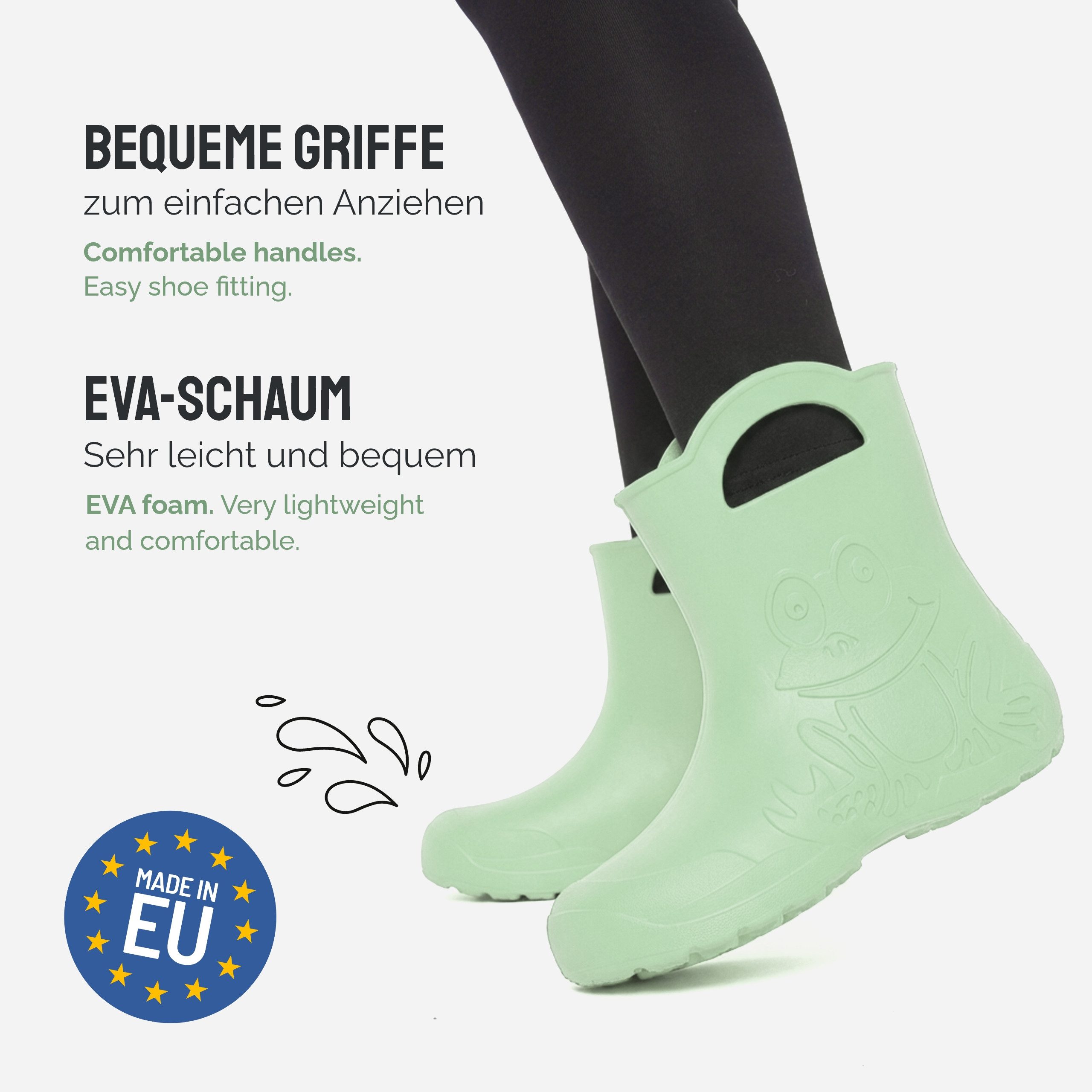 Ladeheid EVA Regenschuhe für Frauen LA-CA-09 Gummistiefel
