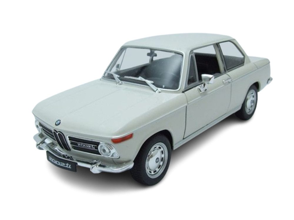Welly Modellauto BMW 2002 ti 1968 creme, Maßstab 1:24