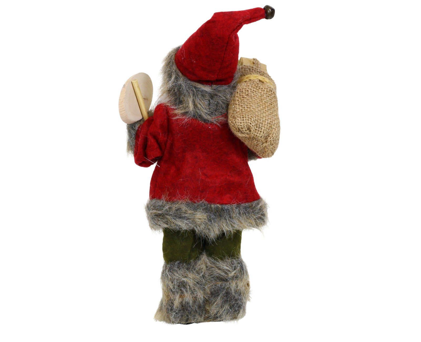 Weihnachtsfigur Nikolaus Weihnachtsmann mit stehend HAGO Figur Geschenkesack rot Weihnachtsdeko