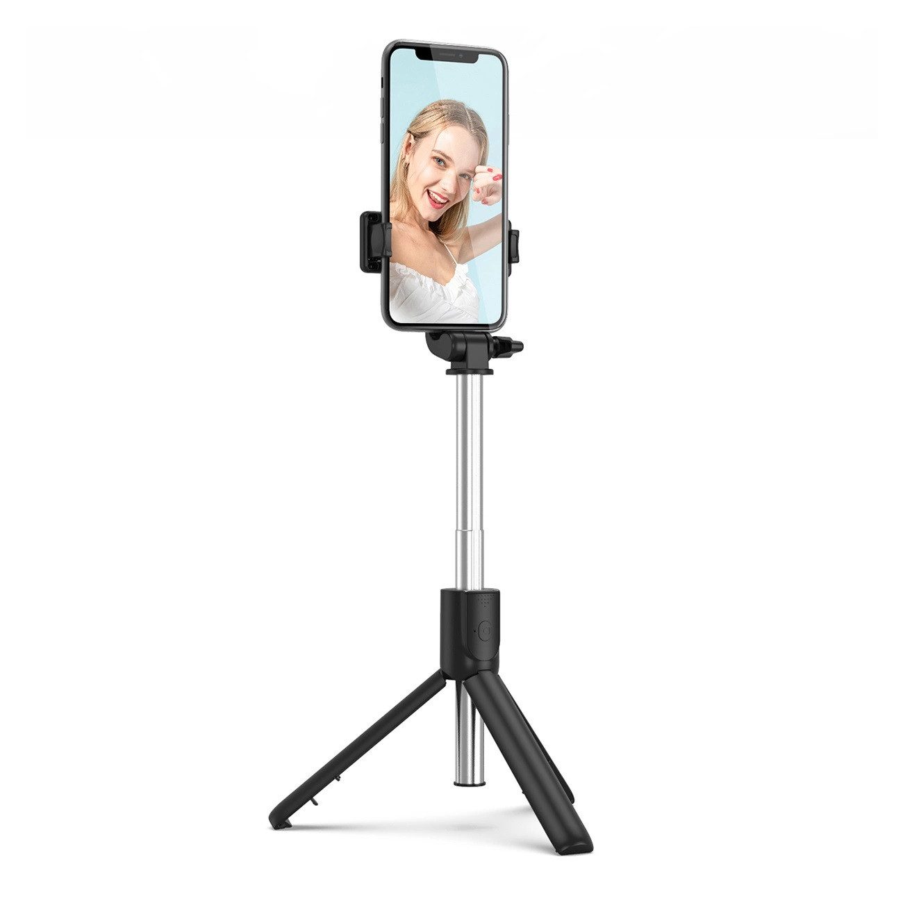Hurtel Selfie-Stick Selfie-Stick 0,7 m für Telefon Teleskopstativ mit Bluetooth Funktion