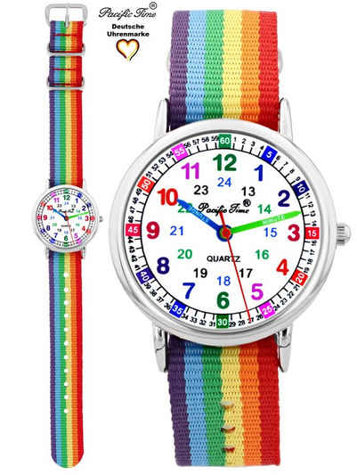 Pacific Time Quarzuhr Kinder Armbanduhr Lernuhr Wechselarmband, Mix und Match Design - Gratis Versand