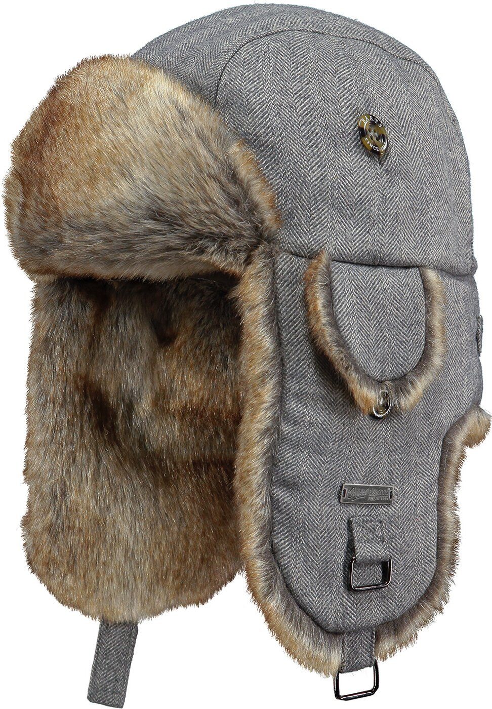 Barts Beanie Kamikaze 02 grey herringbone