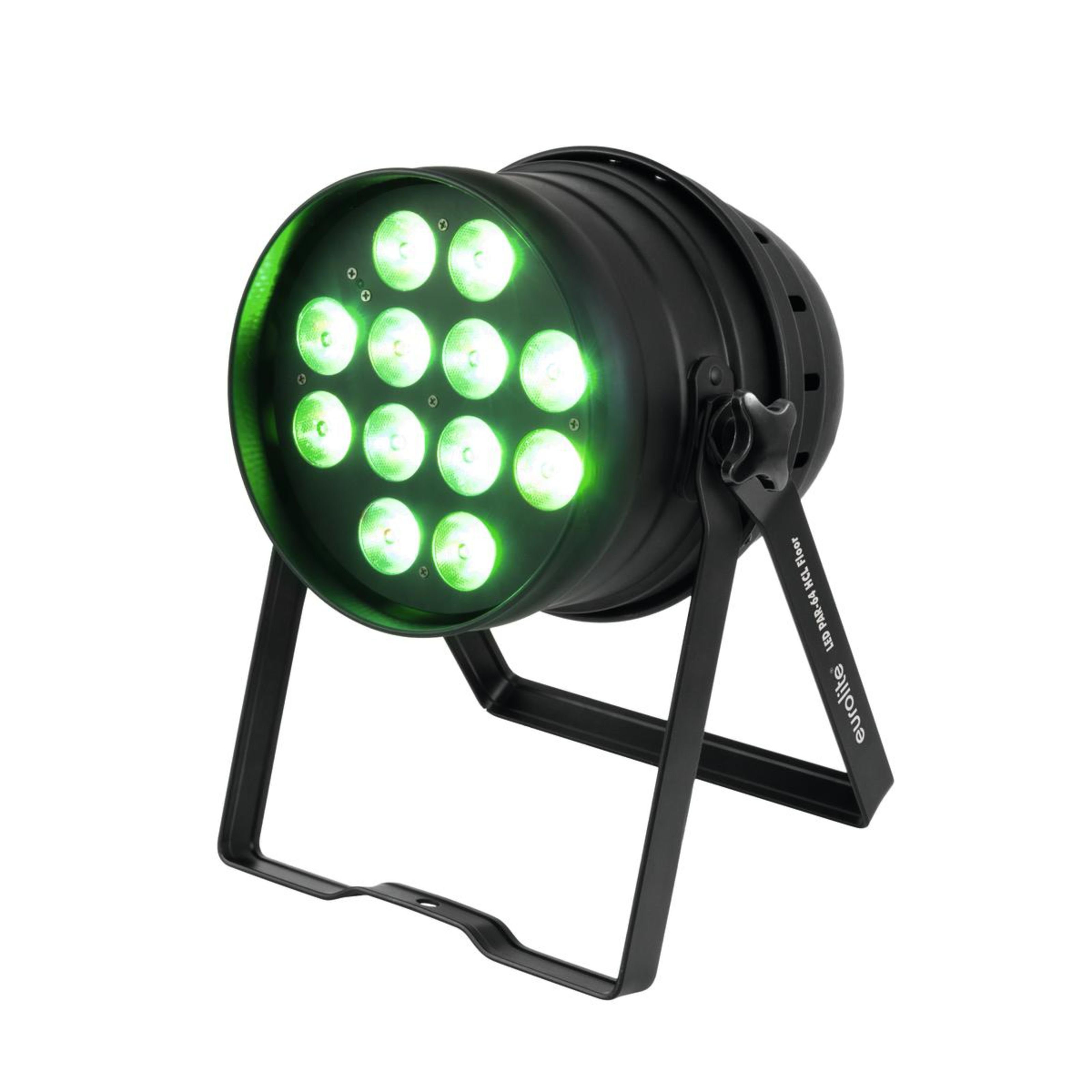 EUROLITE LED Scheinwerfer, LED PAR-64 HCL 12x10W Floor Schwarz - LED PAR Scheinwerfer