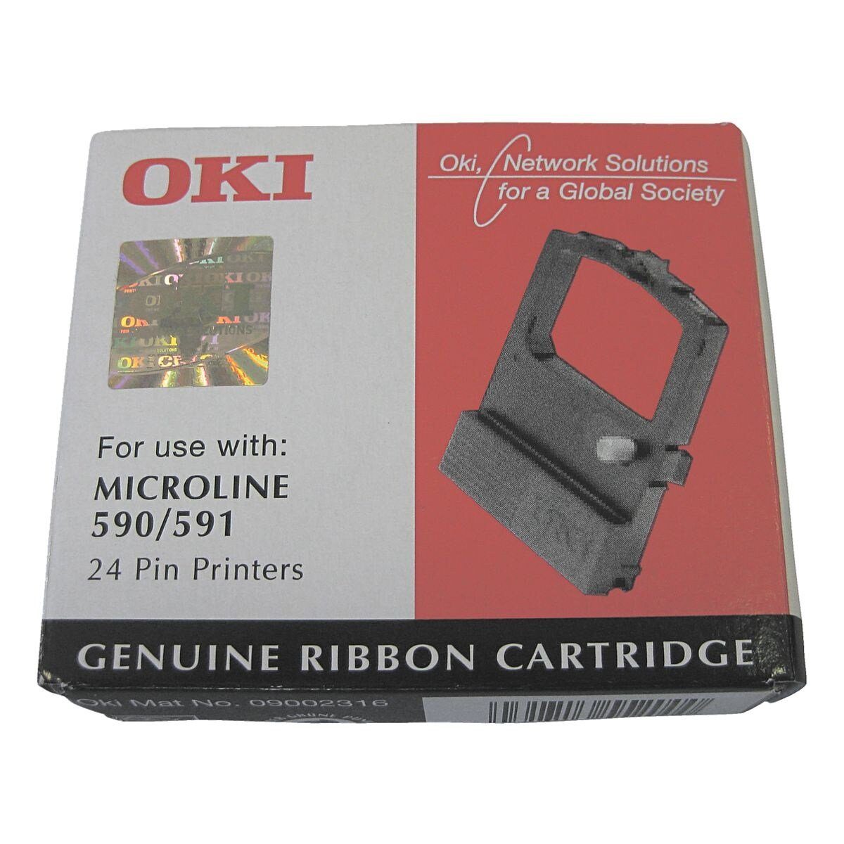 OKI Druckerband 9002316, Farbband für Nadeldrucker, schwarz