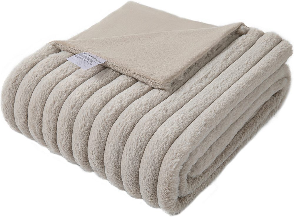 Wohndecke Milara Premium, OTTO home, hochwertige, flauschige Wohndecke, Tagesdecke, Premium 350g/m²