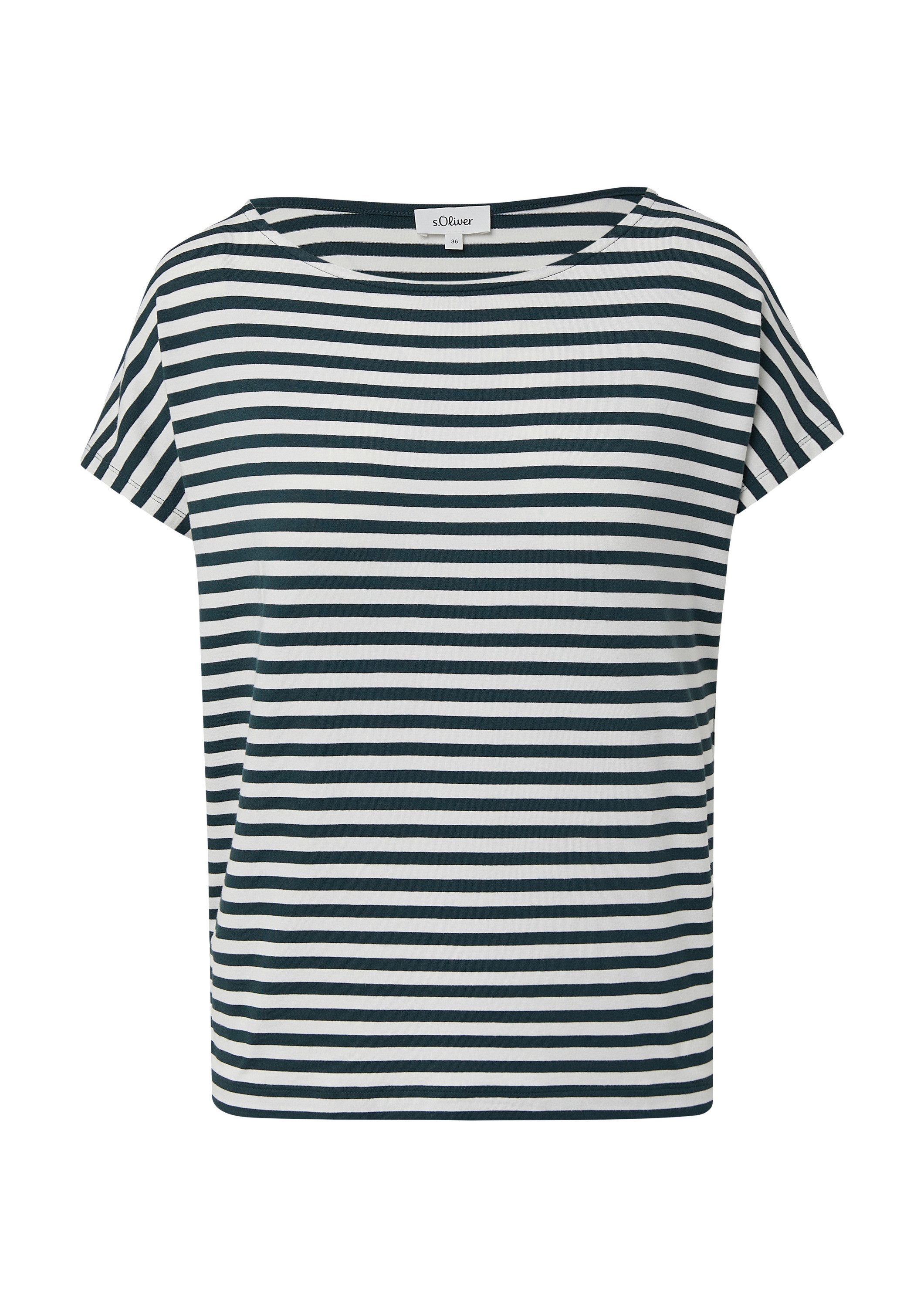s.Oliver Muscleshirt T-Shirt Fließendes Jersey-Shirt mit überschnittenen Sc günstig online kaufen