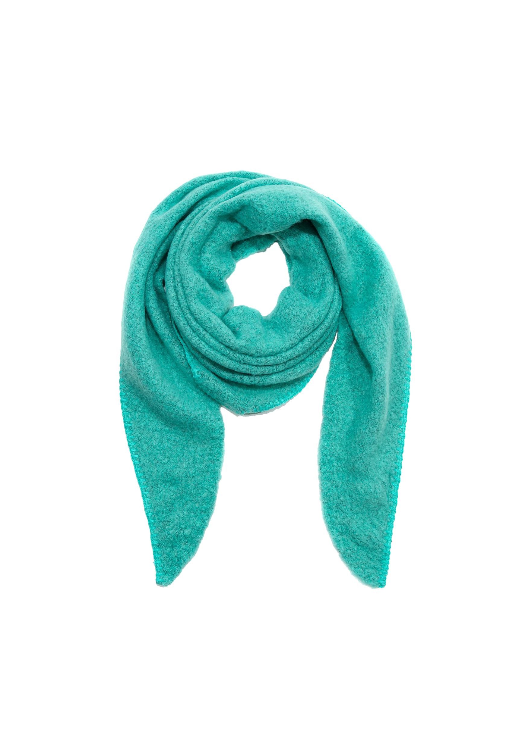 Faera Modeschal Bouclé Dreieckstuch cozy Material für Damen, Normal Fit Einfarbig wärmend Casual-Style ideal für Urlaub