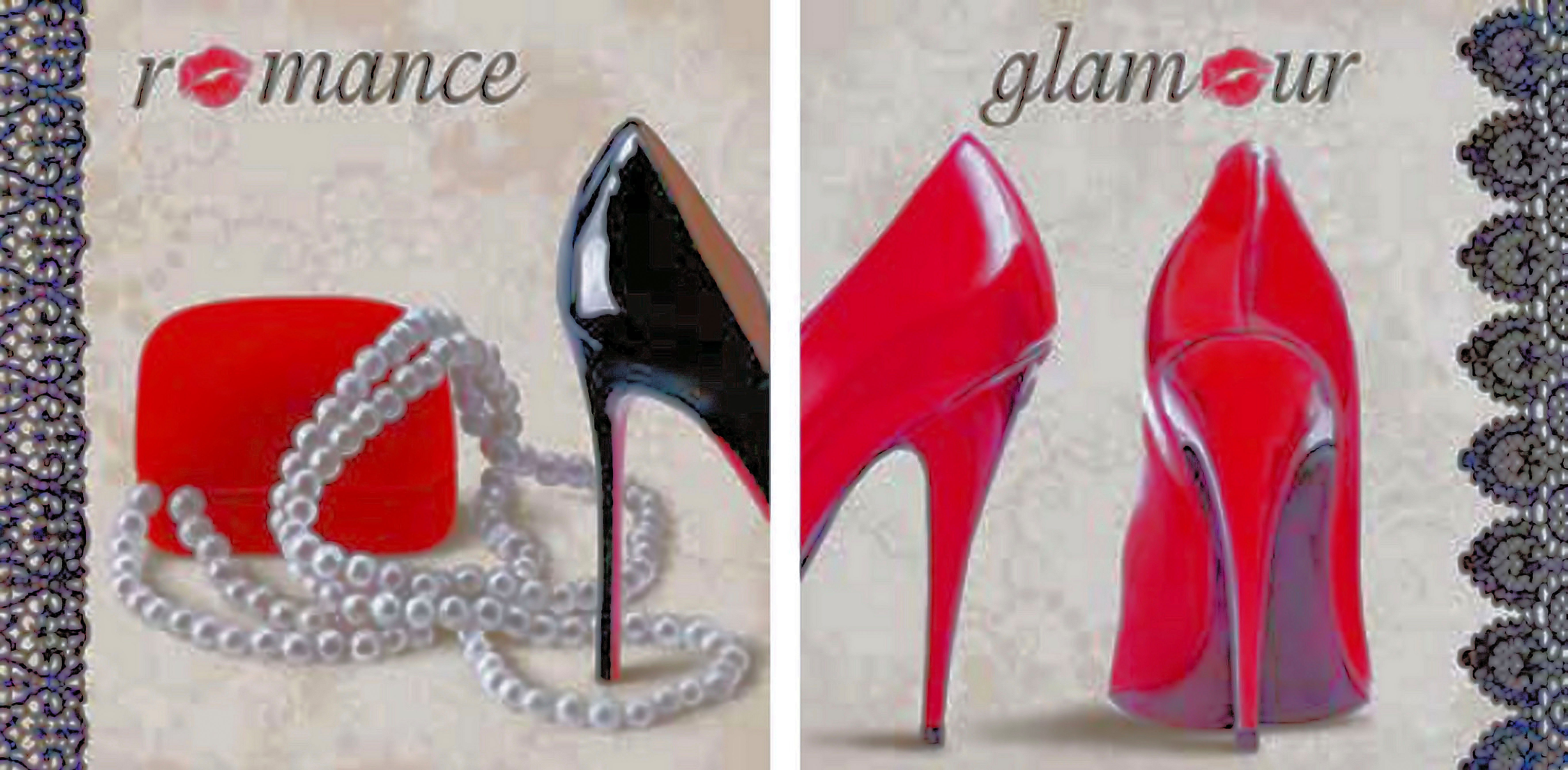 my home Kunstdruck »MICHELLE CLAIR / Romance, Glamour«, (Set, 2 Stück)-Otto