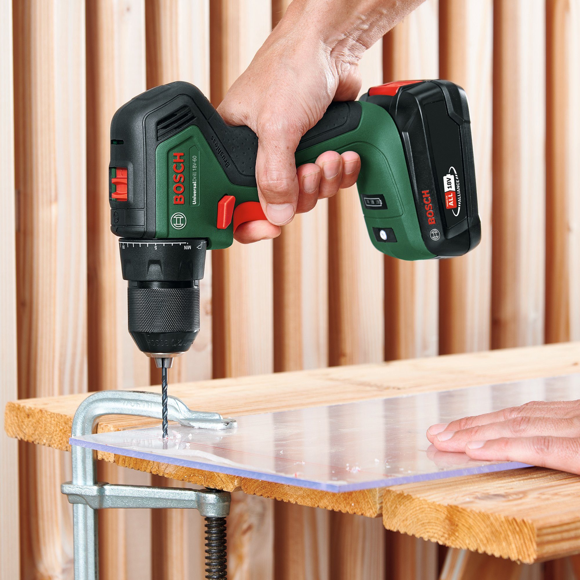 Bosch Home & Garden Akku-Bohrschrauber UniversalDrill 18V-60, ohne Akku und Ladegerät, 18 Volt System – Bild 4 von 5