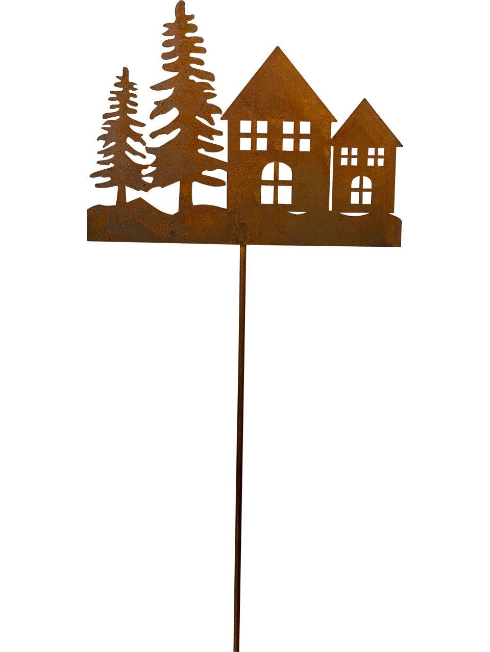 Trend Line Weihnachtsfigur TrendLine Dekostecker Metall Haus 96 cm rost günstig online kaufen