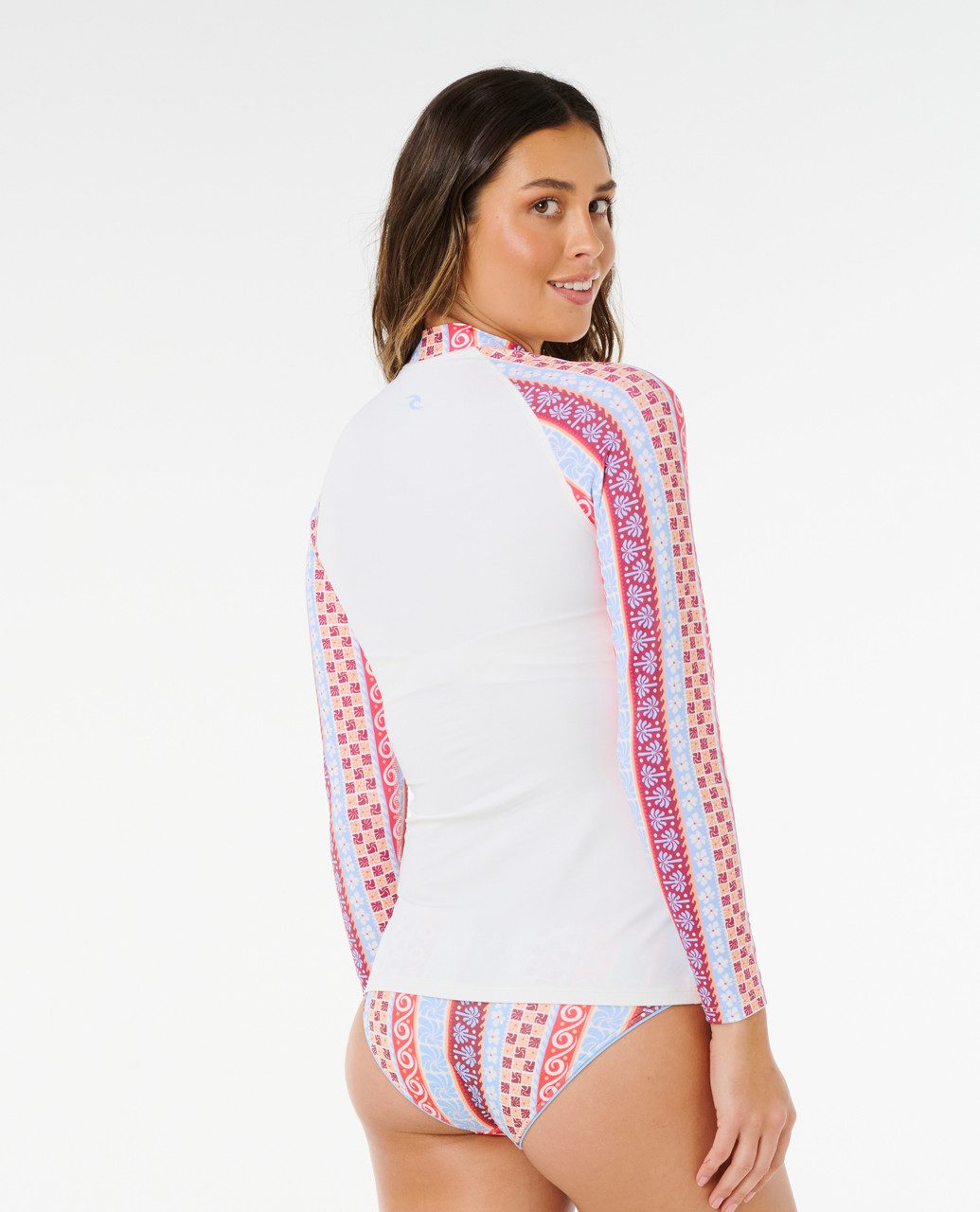 Rip Curl Rash Guard Coastal Instinct UPF Long Sleeve Rash Vest
