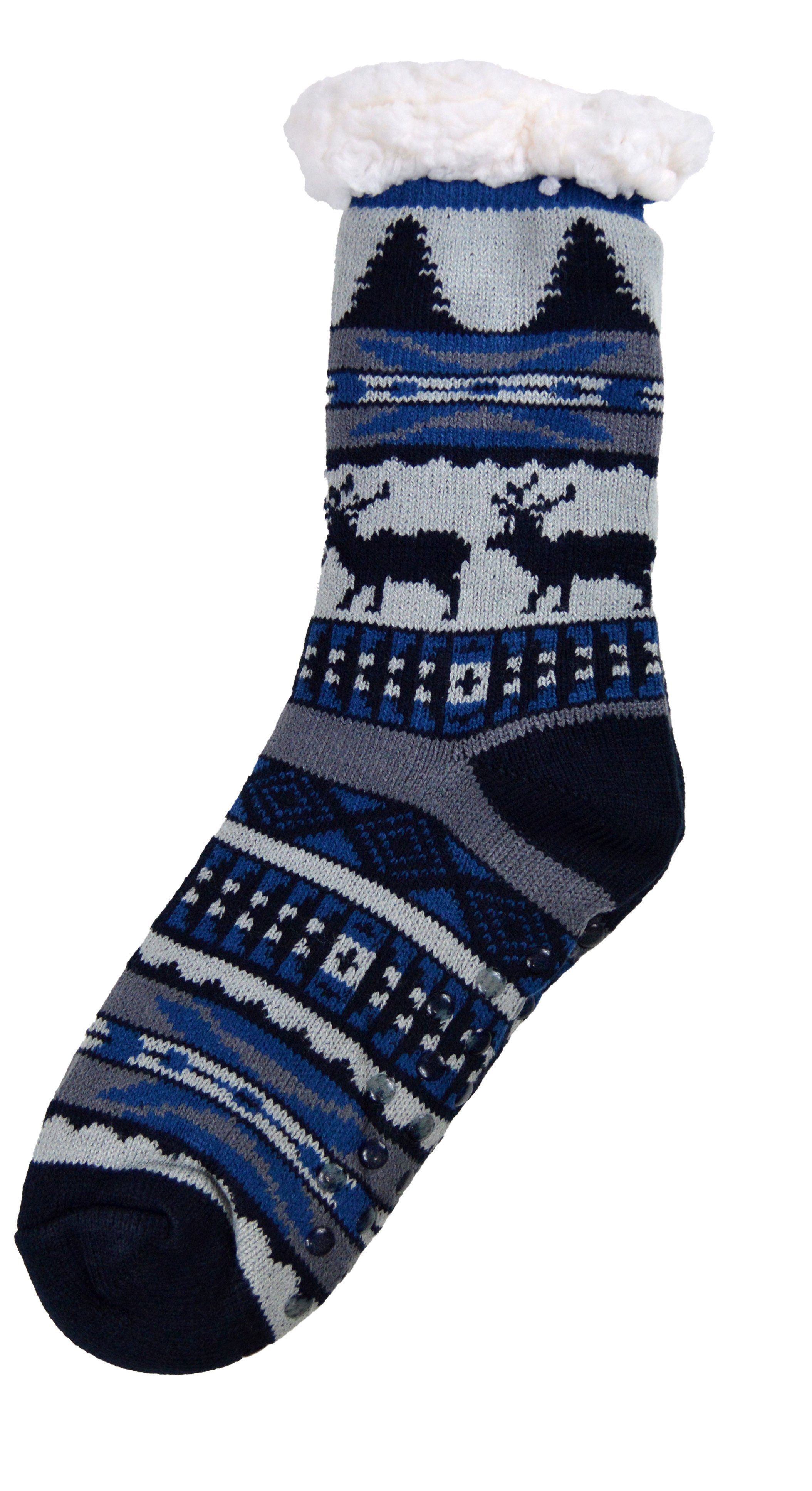 Frostfighter Haussocken Herren Hüttensocken mit ABS Stoppersohle (1-Paar) H günstig online kaufen