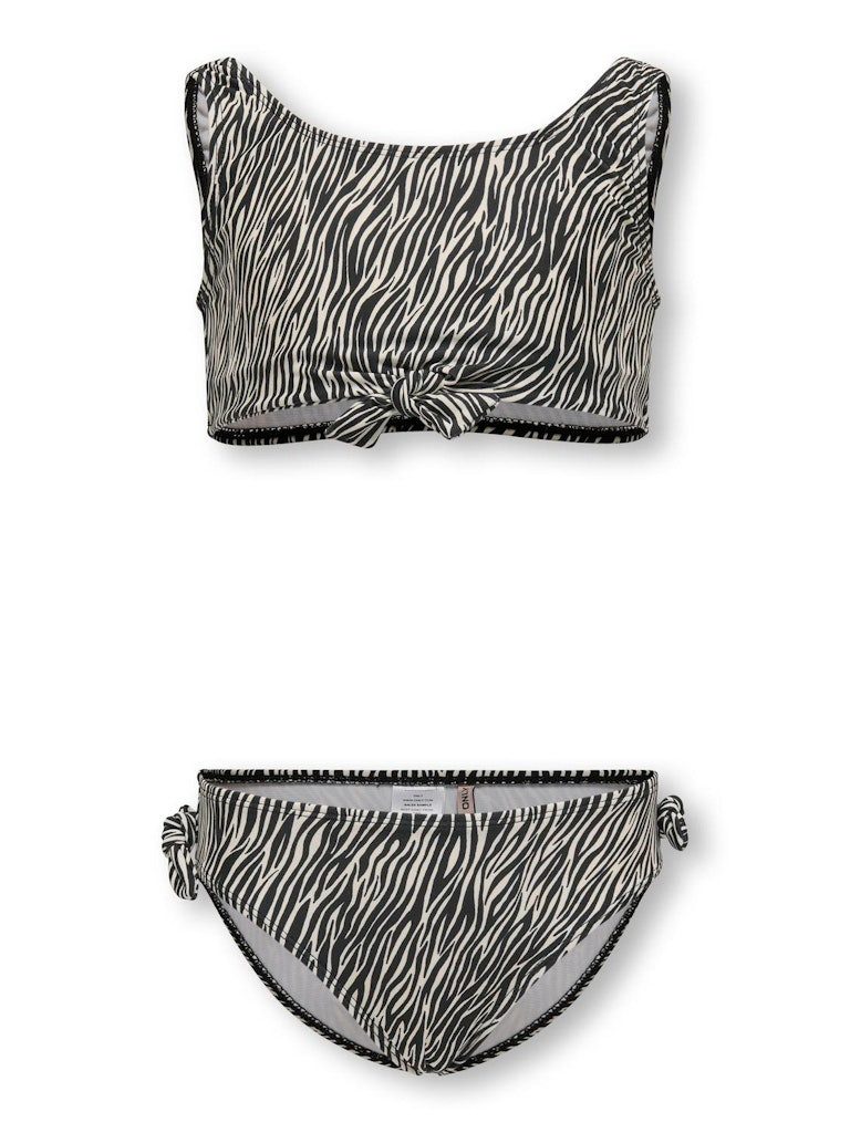 KIDS ONLY Bustier-Bikini KOGBEACH KNOT BIKINI SET ACC (Set, 2-St., Top und Höschen) Zebramuster