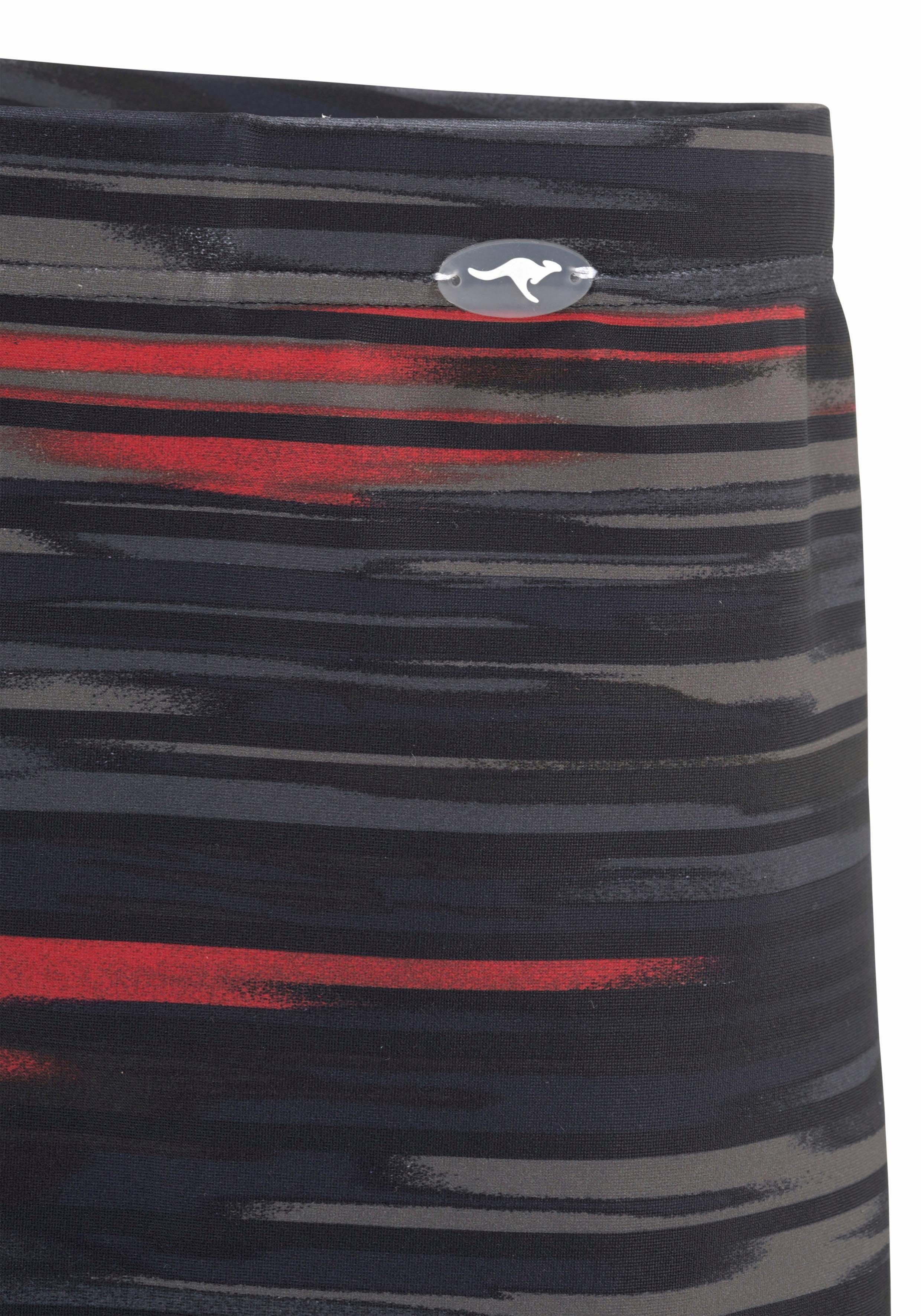 KangaROOS Boxer-Badehose mit Streifendesign