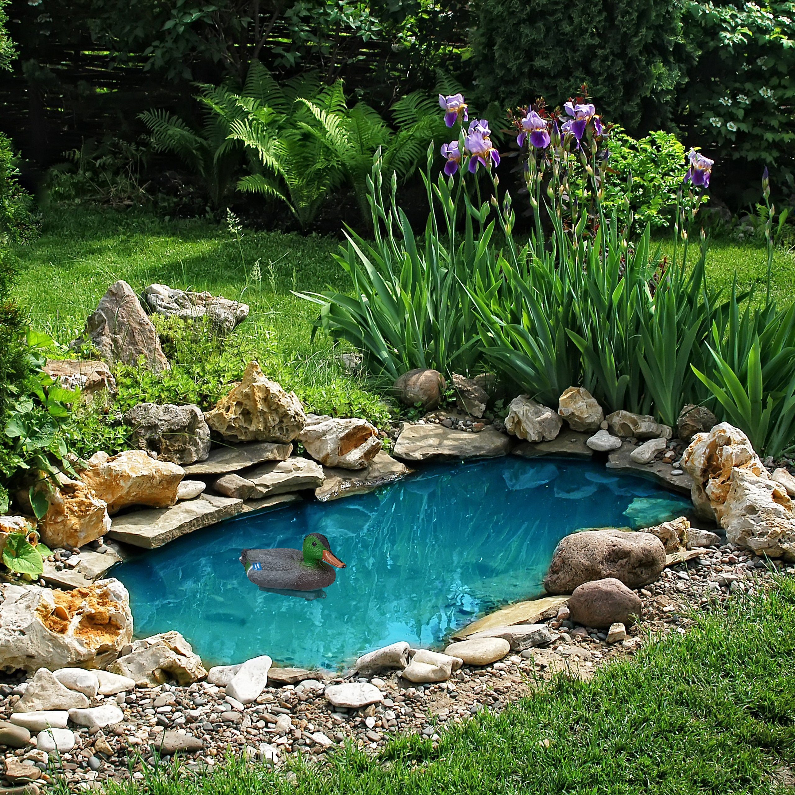 relaxdays Gartenfigur Deko Teichente günstig online kaufen