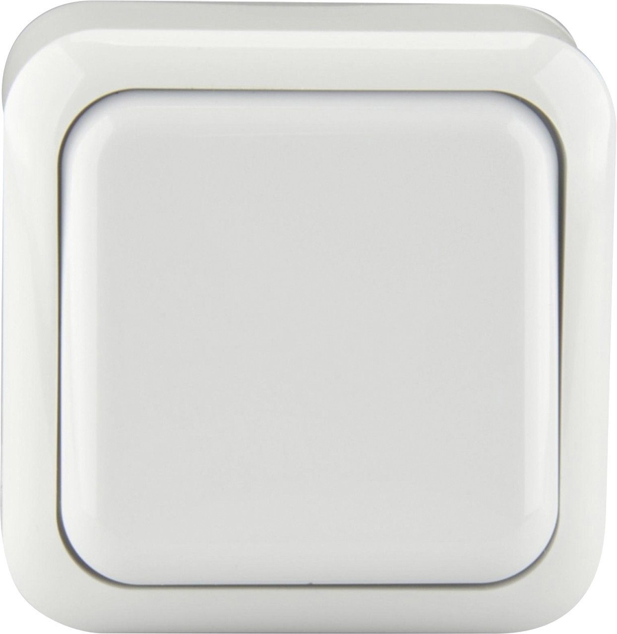 Unitec Taster Aufputz weiß, Serie Standard Wandtaster
