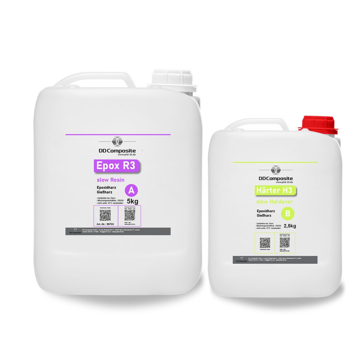 DD Composite Epoxidharz 5kg Epox R3 + 2,5kg Härter H3 slow bis 10cm günstig online kaufen