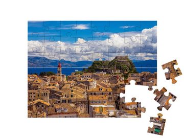 puzzleYOU Puzzle Blick auf die Altstadt von Korfu, Griechenland, 48 Puzzleteile, puzzleYOU-Kollektionen Korfu