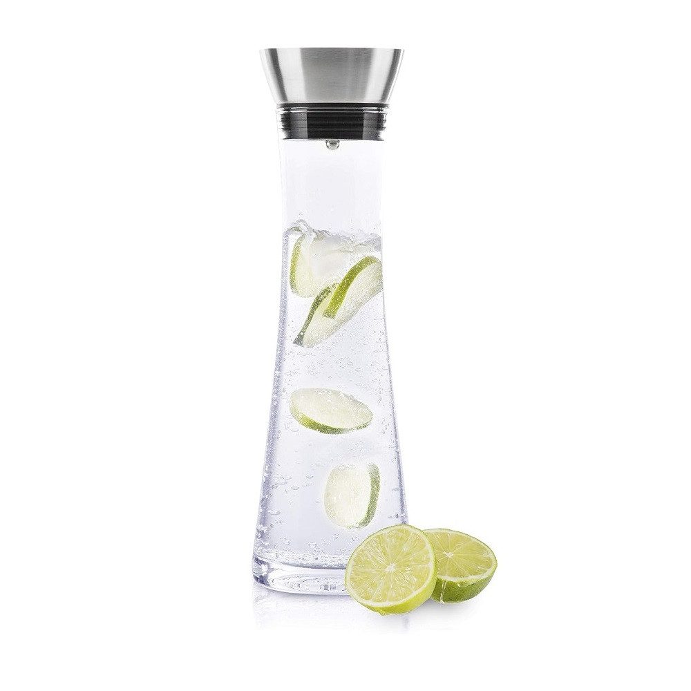 Haushalt International Wasserkrug Haushalt International Wasserkaraffe aus Glas, 1 Liter mit Ausgießer