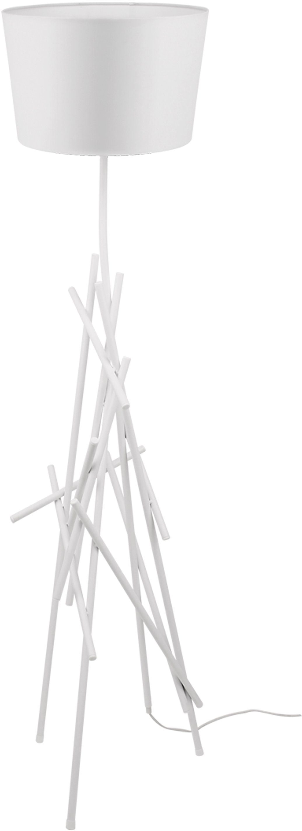 SPOT Light Stehlampe GLENN, ohne Leuchtmittel, aus Metall, mit flexiblem Stoffschirm, originelles Design