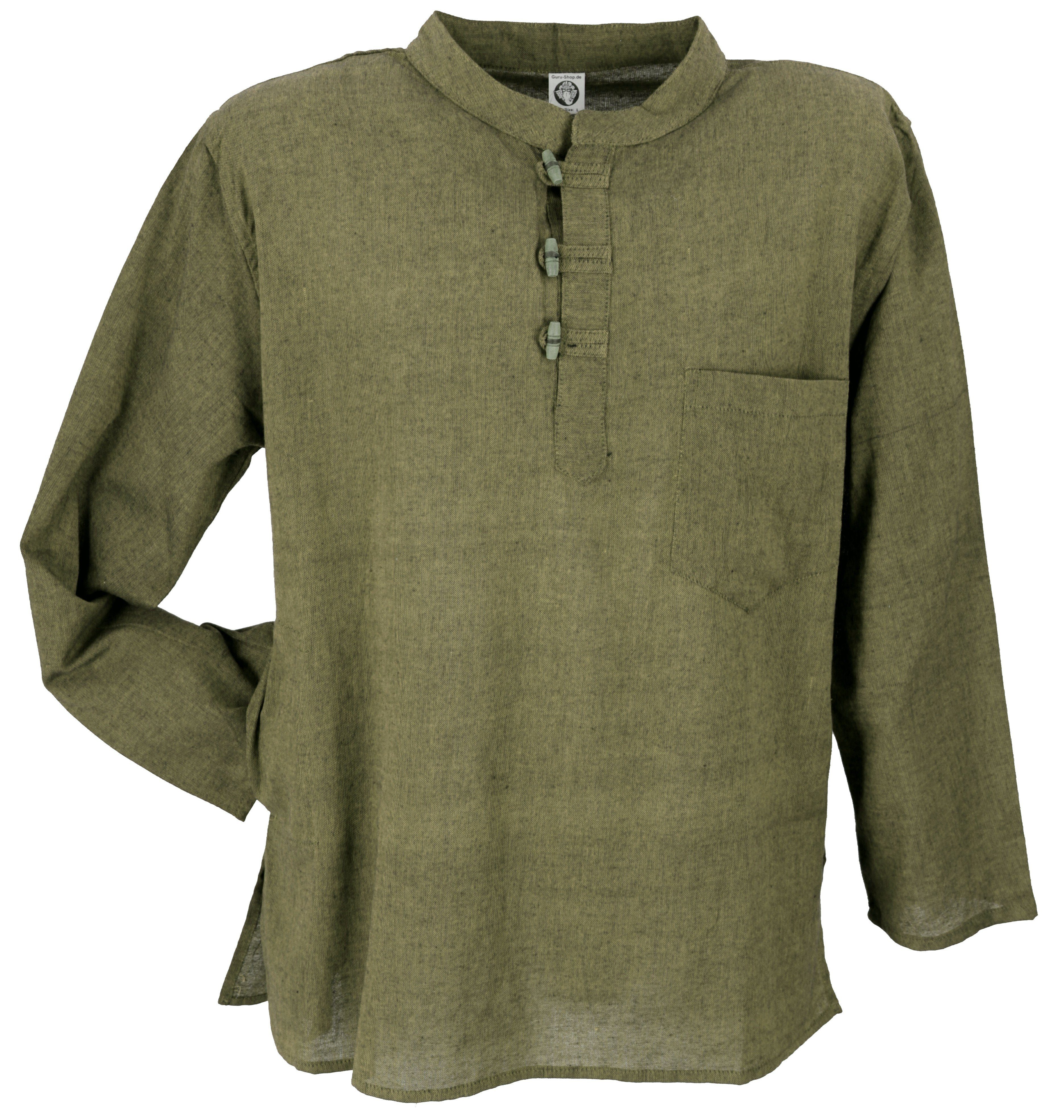 Guru-Shop Hemd & Shirt Nepal Fischerhemd, Goa Hippie Hemd, Yogahemd,.. Ethn günstig online kaufen
