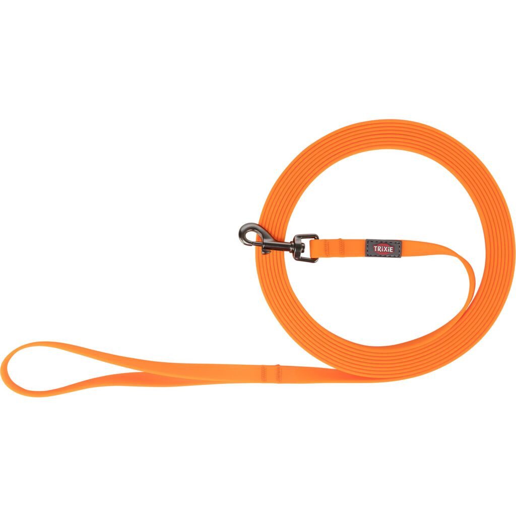 TRIXIE Schleppleine Easy Life Grip Schleppleine - orange - 5 m/13 mm, Gurtband, PVC