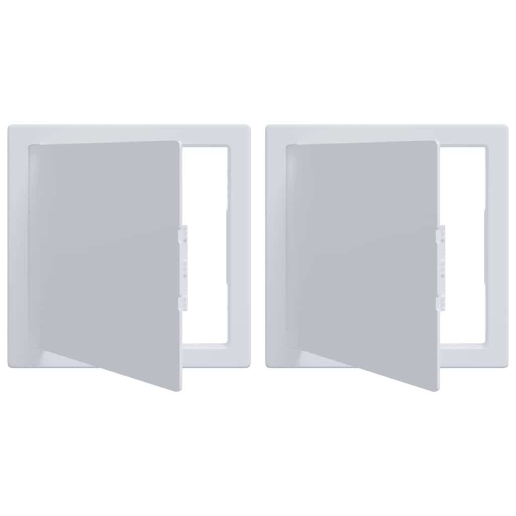 vidaXL Revisionsklappe Zugangs панели 2 pcs Weiß 15 x 15 x 2 cm ABS Kunststoff (2-St)