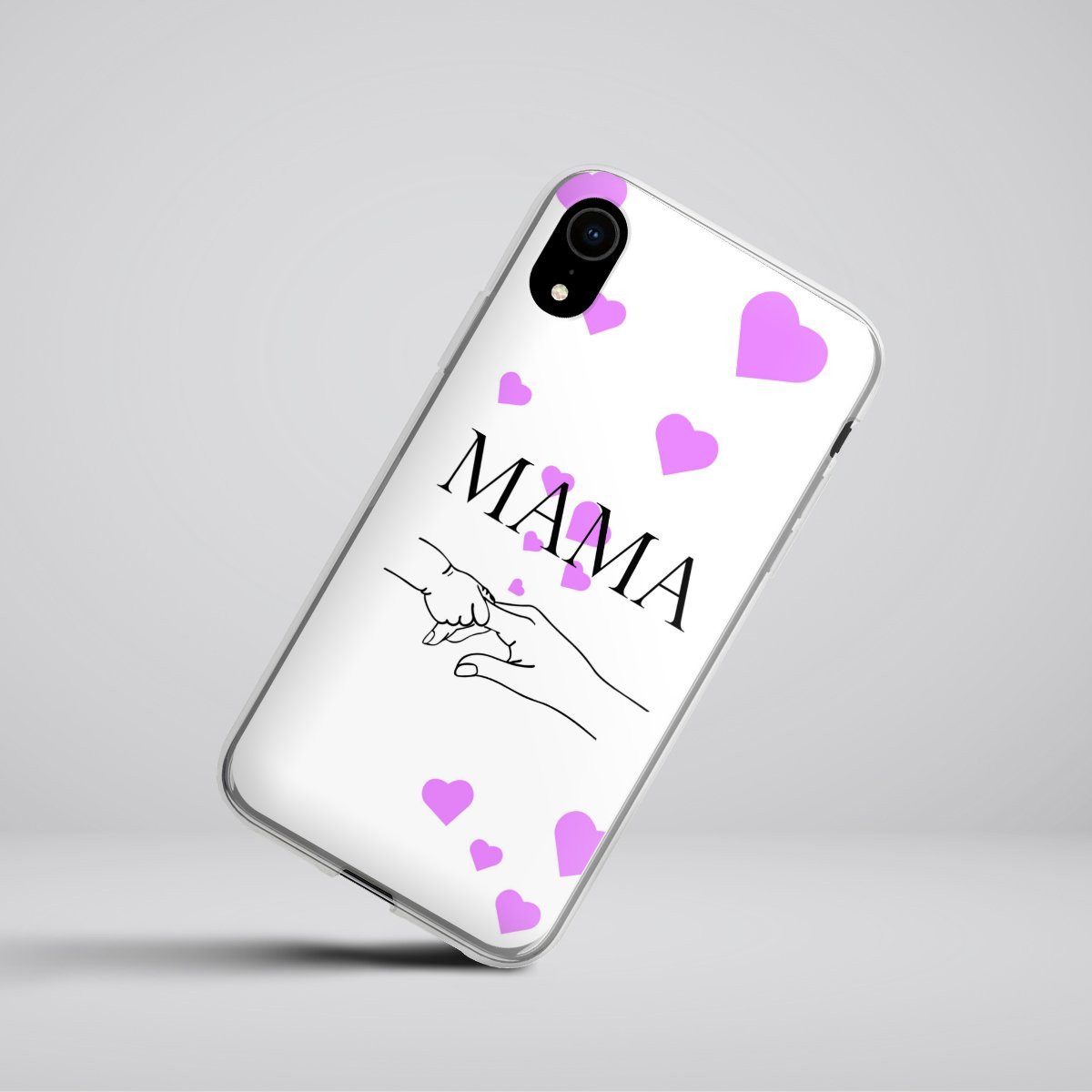 DeinDesign Handyhülle Muttertag Mama Familie Muttertag-Mama und kinder, Apple iPhone Xr Silikon Hülle Bumper Case Handy Schutzhülle