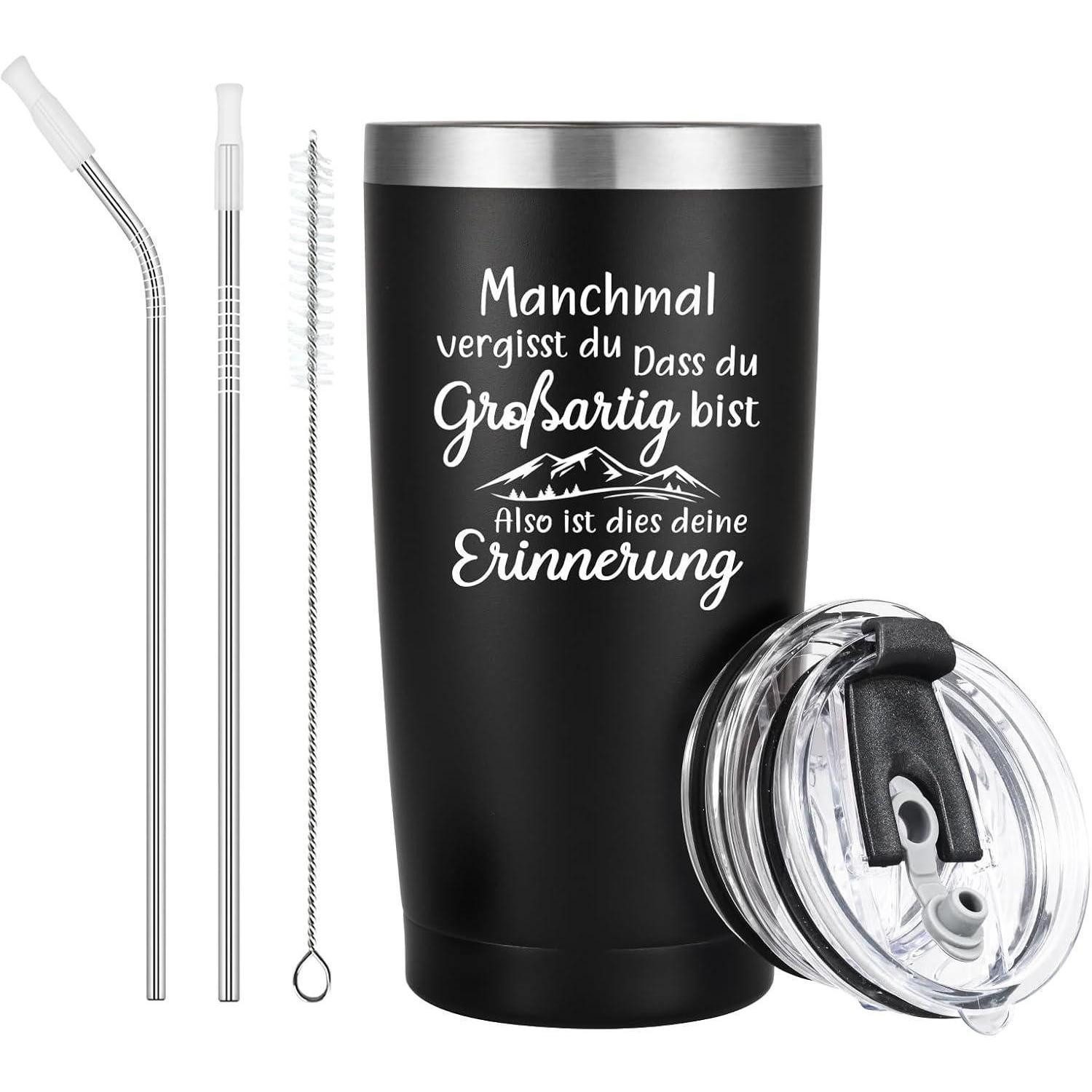 LuxusKollektion Thermobecher Besondere Geschenke für Männer Lustige Tassen 600ml Edelstahl