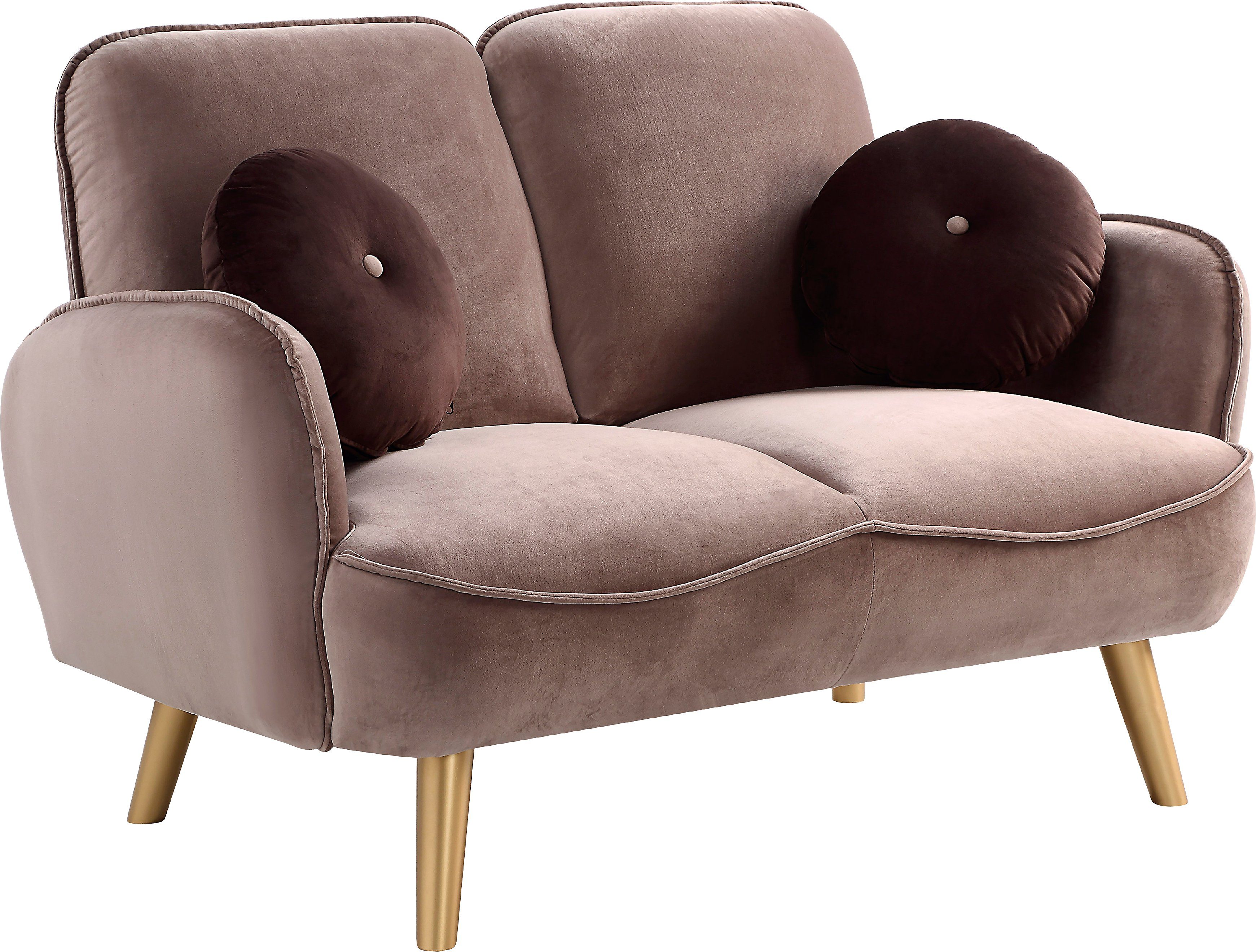 ATLANTIC home collection 2-Sitzer "Ben" mit Welleunterfederung,inkl. 2 Deko günstig online kaufen