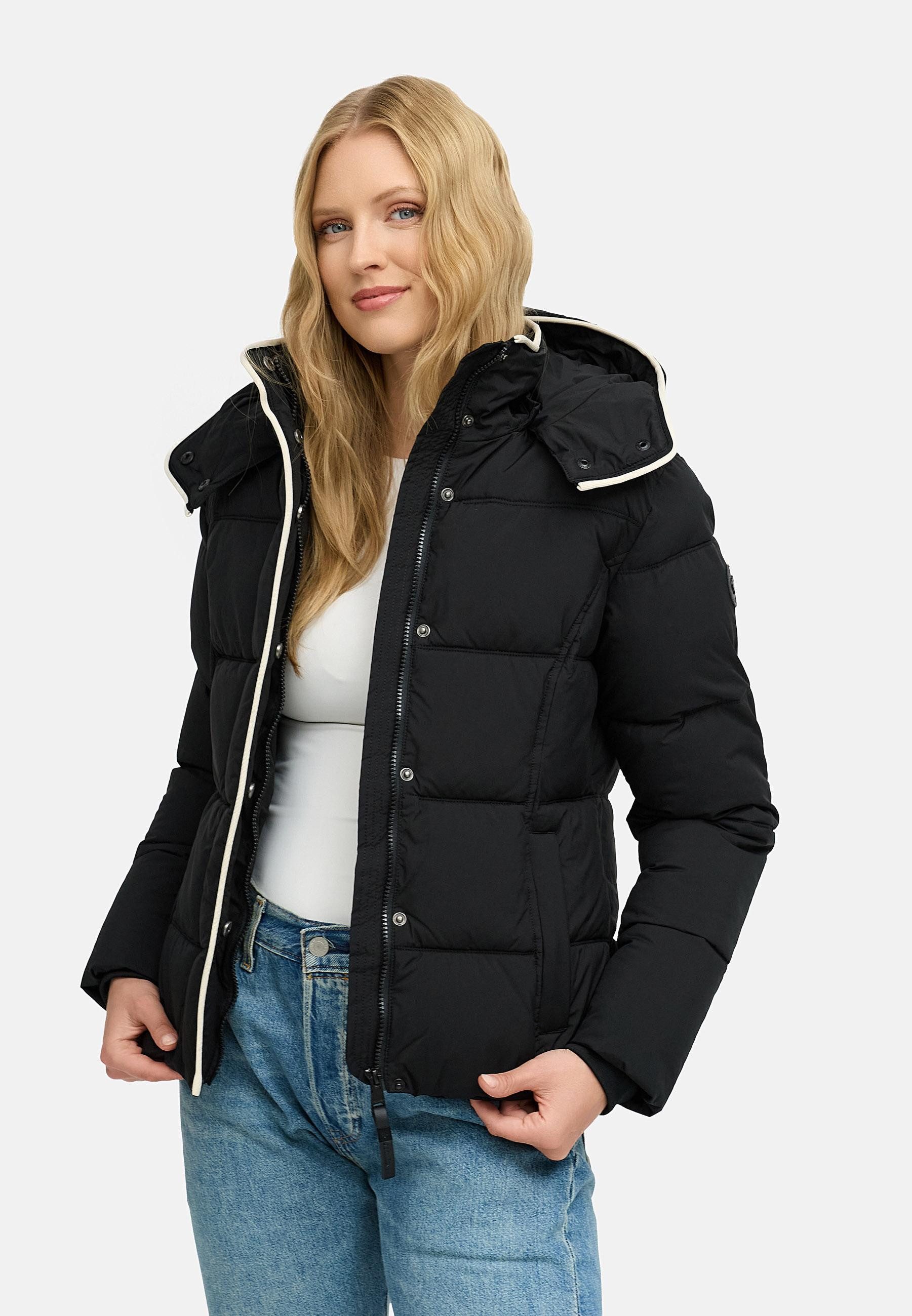 Ragwear Winterjacke Gleama YOUMODO Wasserdichte Damen Steppjacke mit abnehmbarer Kapuze