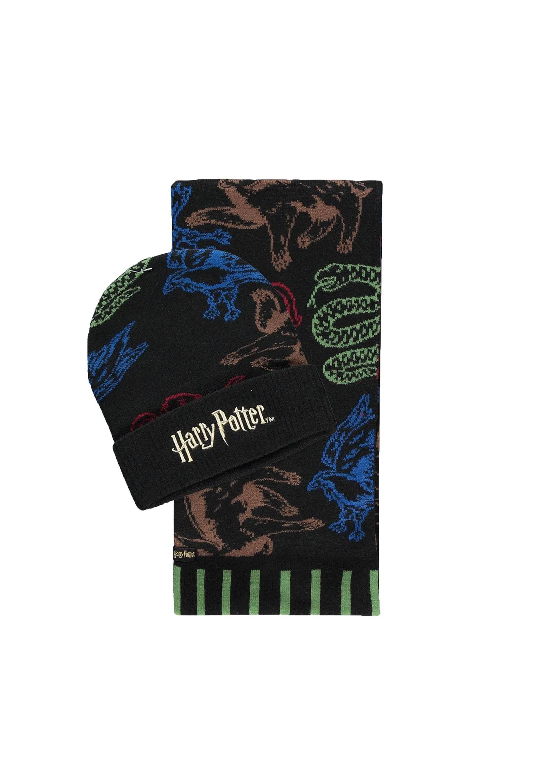 DIFUZED Schal Harry Potter Beanie & Schal Set Hogwarts Houses Colored, (1-St)
