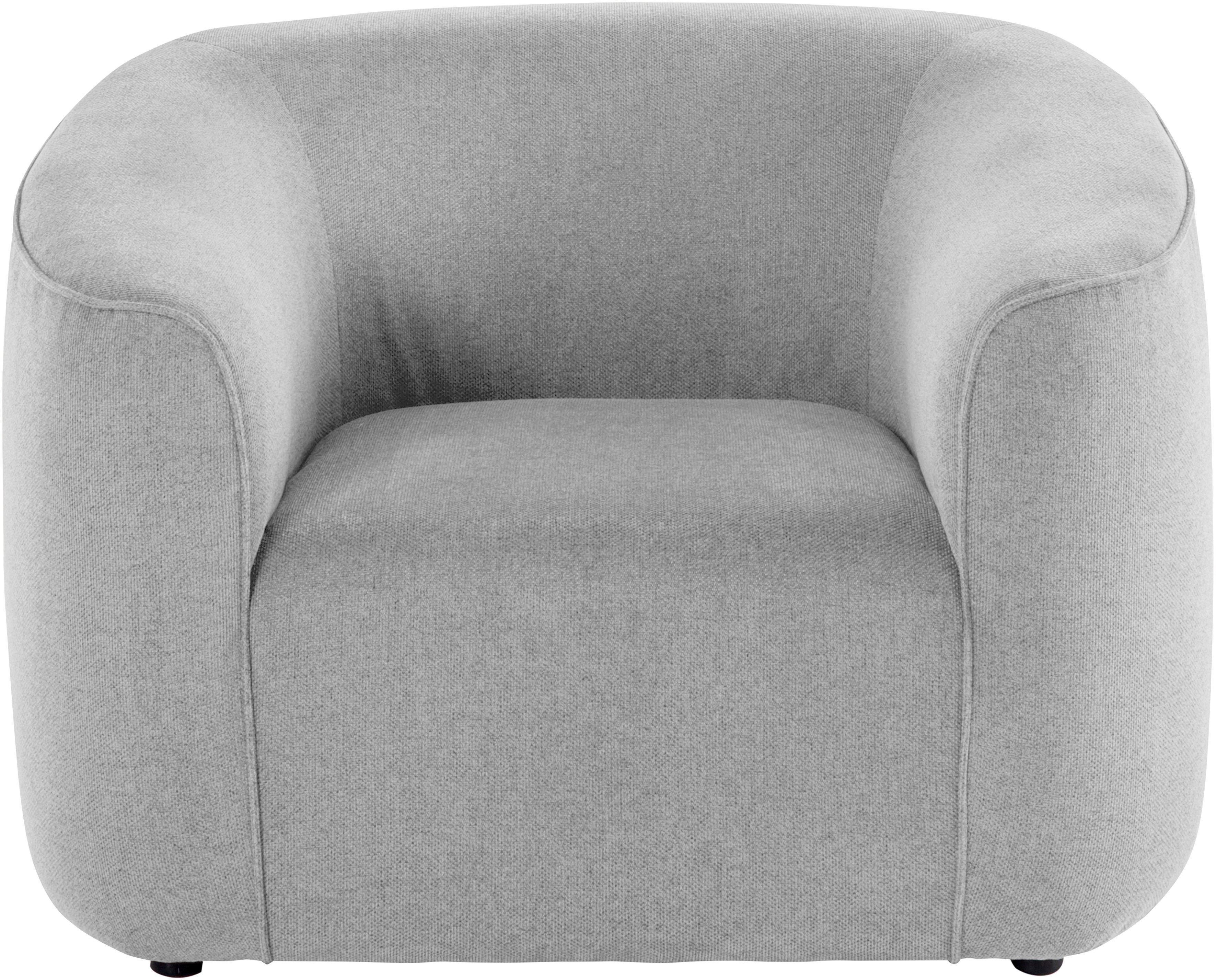 LeGer Home by Lena Gercke Sessel LYZA Relaxsessel, Loungesessel, Maße B/T/H: 113/95/71 cm, organische Form, mit Wellenunterfederung, gemütlich und modern