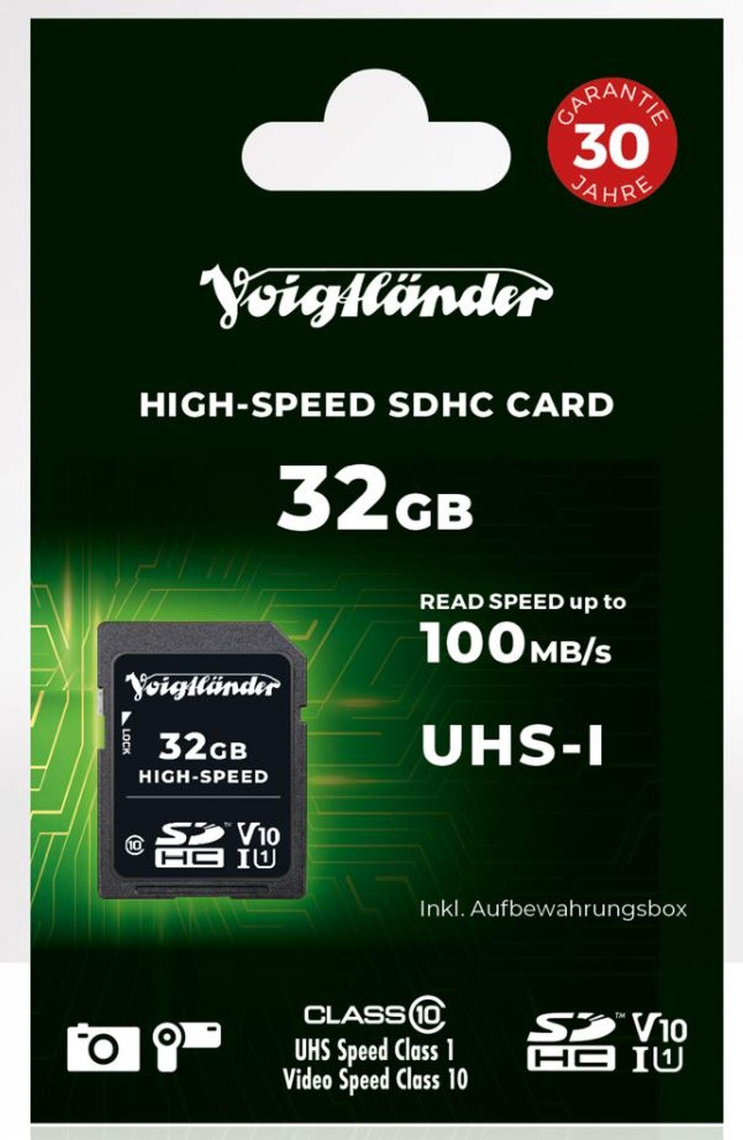 Voigtländer High-Speed SDHC 32GB UHS-I Speicherkarte