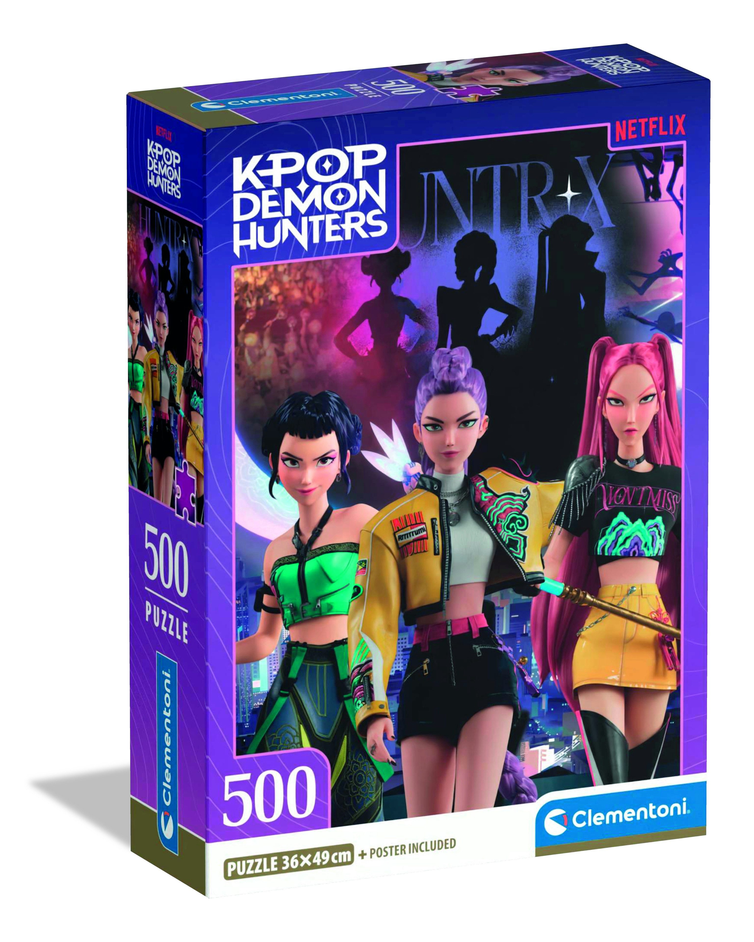 Clementoni® Puzzle High Quality Collection Compact K-Pop Demon Hunters, 500 Puzzleteile, Made in Europe