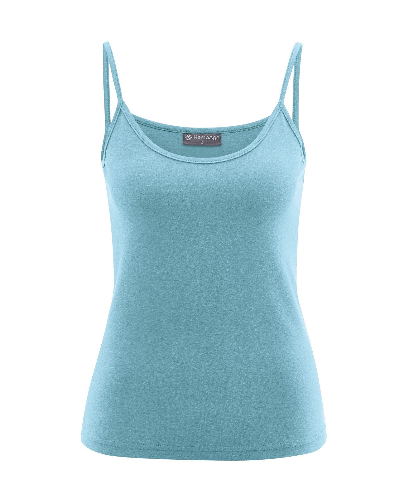 Shirttop Elastisches Trägertop Hanf/Biobaumwolle Slim Fit