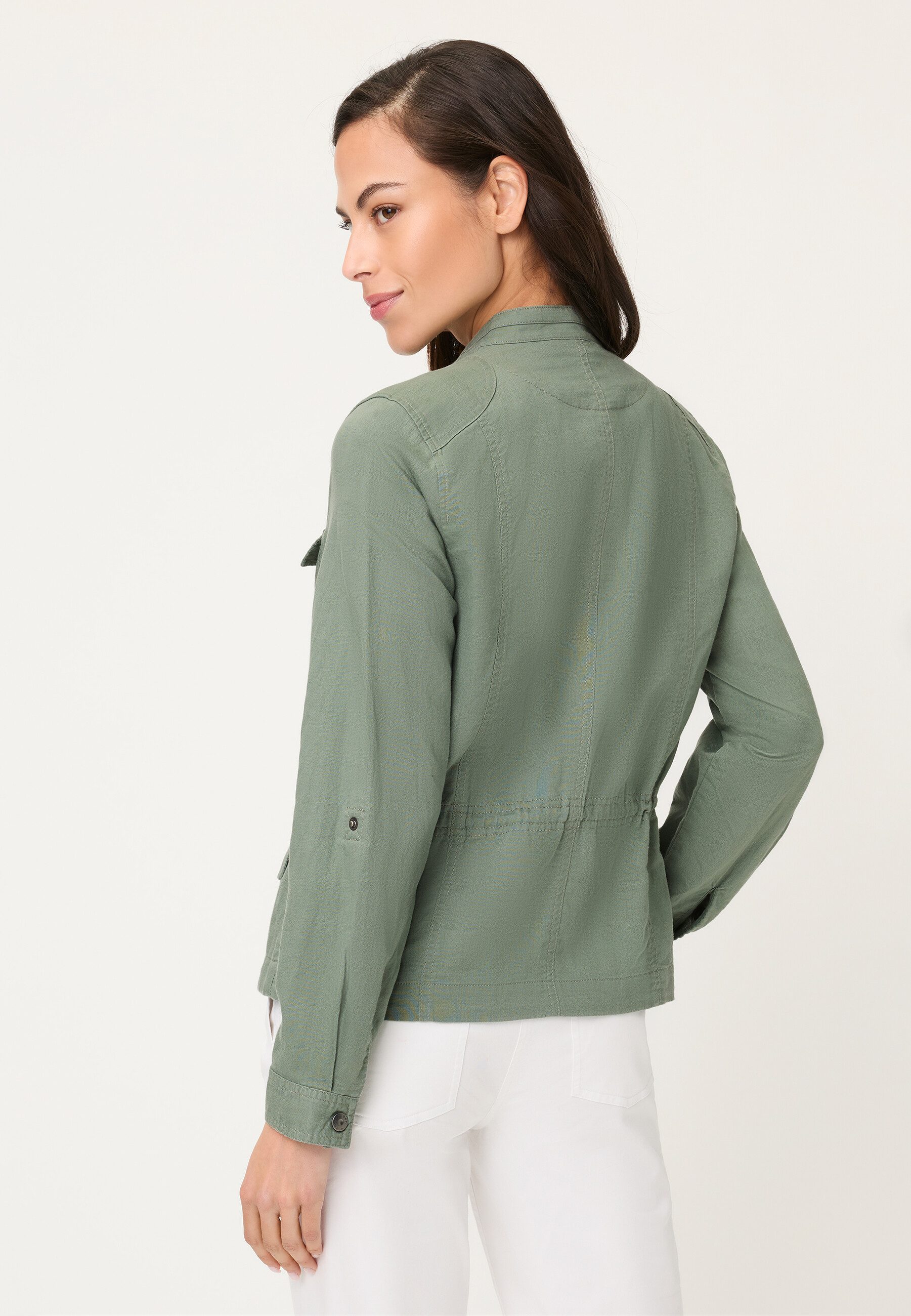 Olsen Kurzjacke Jacke mit kleinem Stehkragen