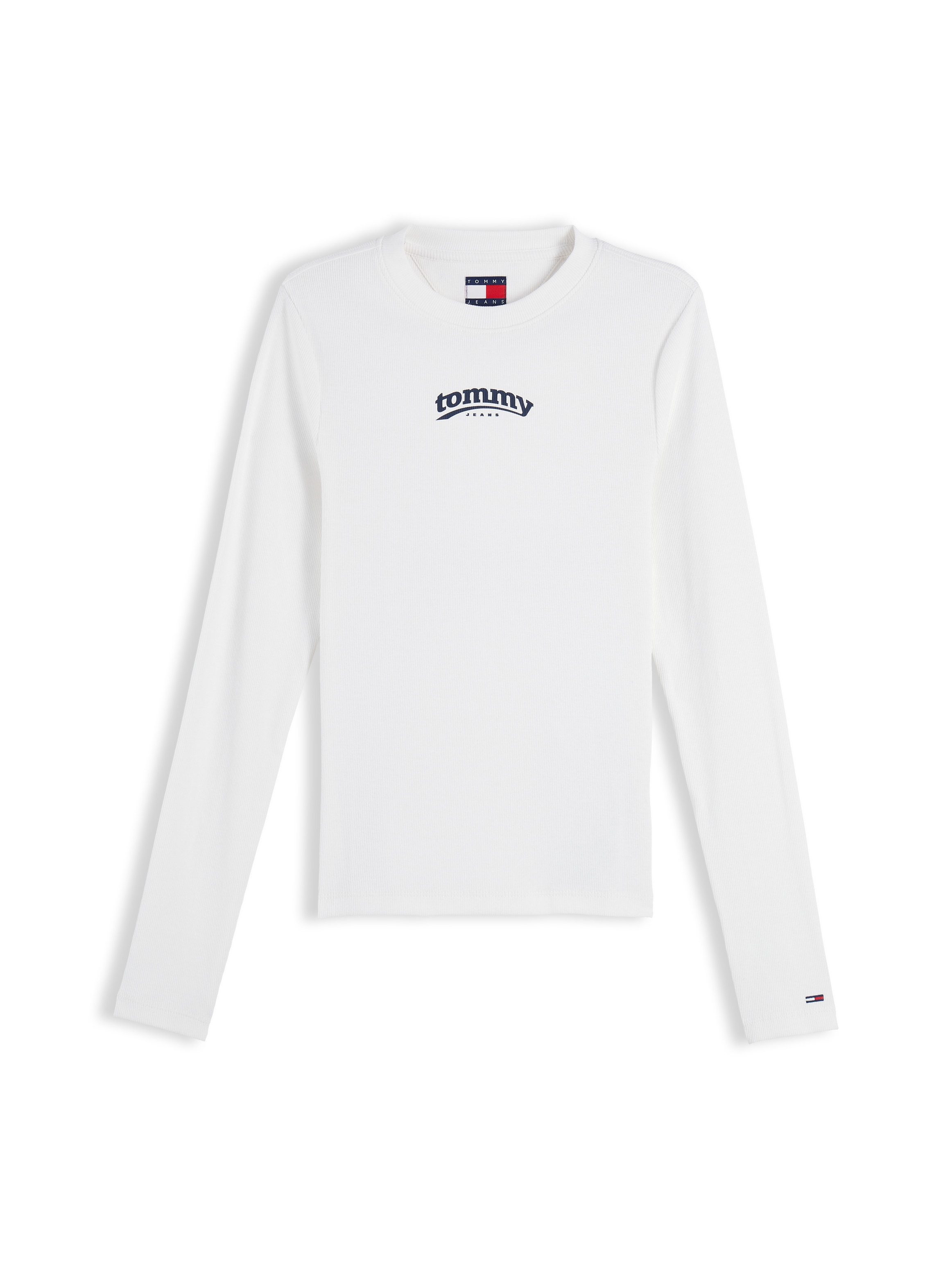Tommy Jeans Langarmshirt TJW SLIM ESS LOGO 1 LS TEE Baumwollmischung, slim fit – Bild 5 von 5