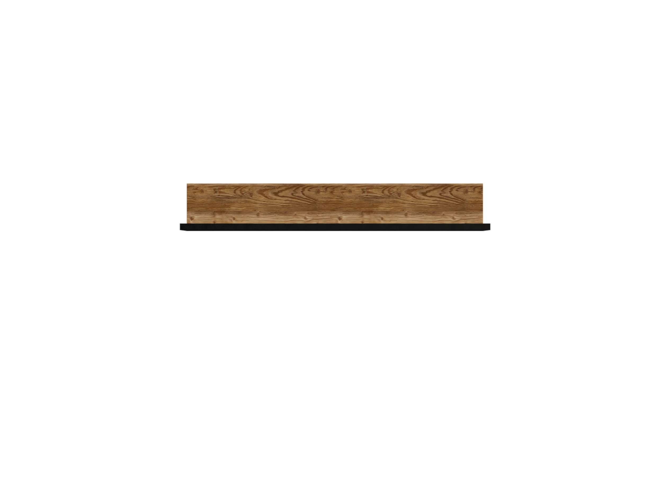 Stylefy Wandregal Taiga Appenzeller Fichte Holzwerkstoff, mit Wandregal, Ablage, Wandschrank, Matt, Modern viel Design Stauraum, aus Schwarz