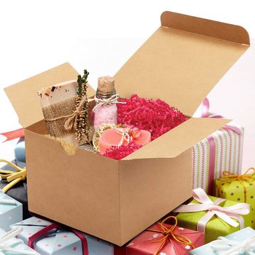 Belle Vous Geschenkbox Braune Geschenkboxen (50 Stück) 12x12x9 cm, Brown Gift Boxes (50 pcs) 12x12x9 cm