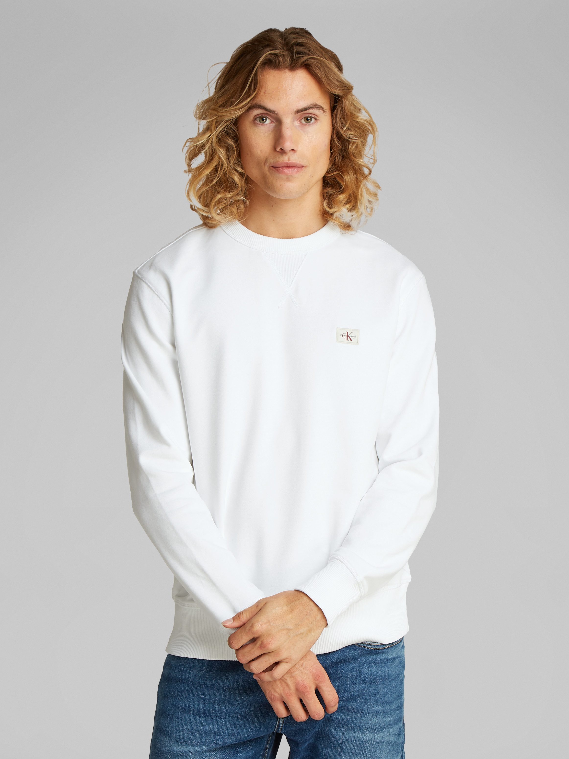 Calvin Klein Jeans Sweatshirt WOVEN LABEL günstig online kaufen