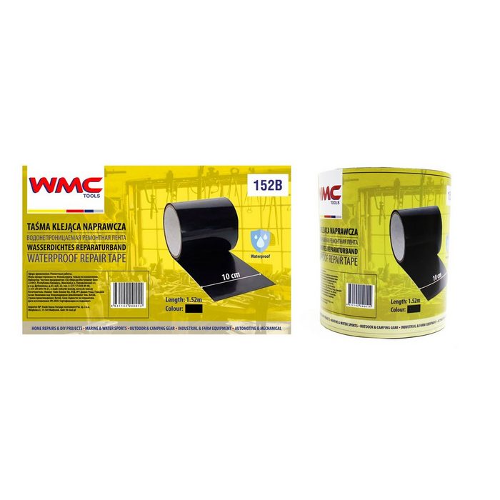 WMC Tools Werkzeugset Klebeband (1-St) Klebeband 1 5 m x 10 cm wasserdichtes Reparaturband Heimwerker Reparatur Band wasserdicht Tape