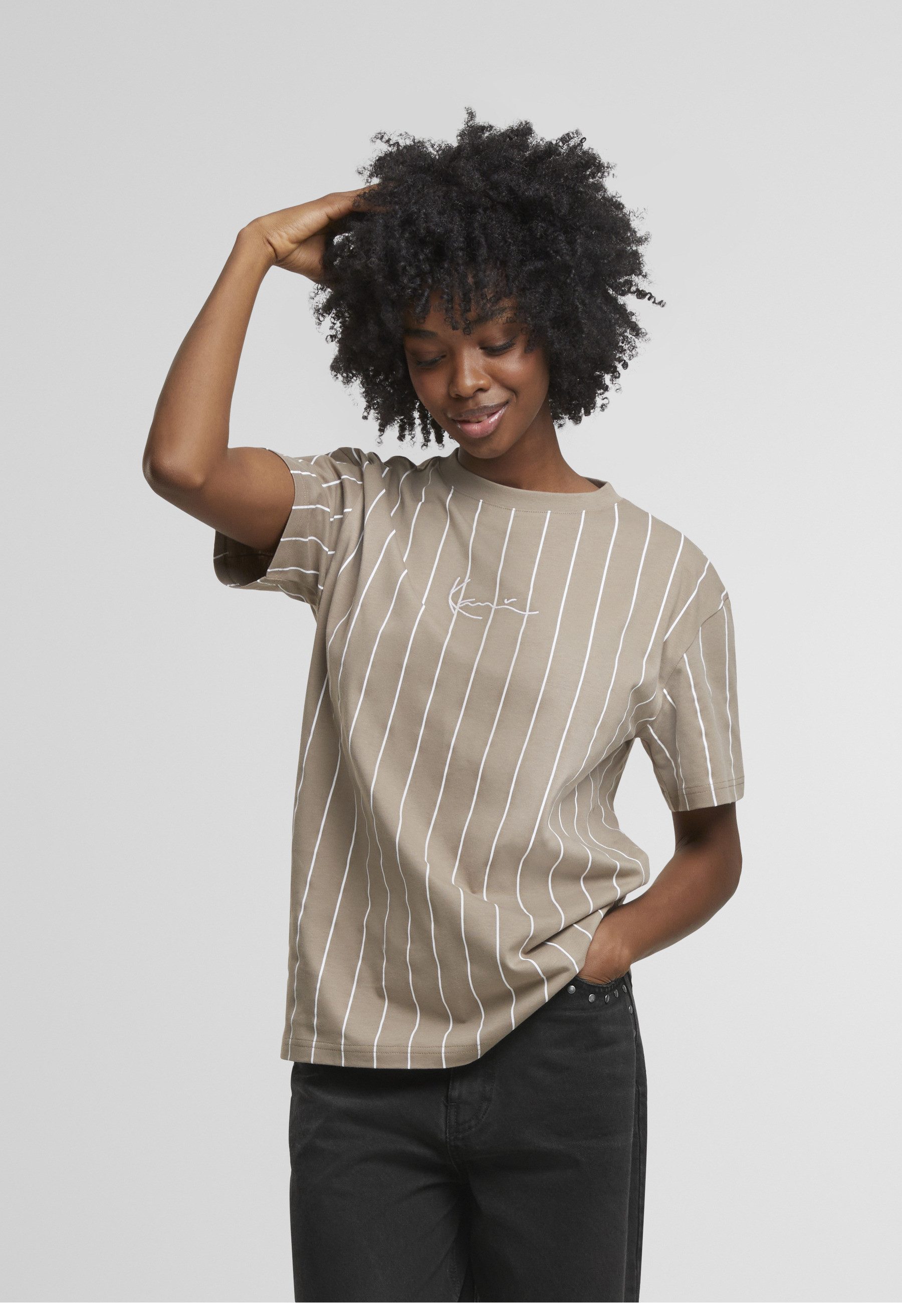 Karl Kani T-Shirt Karl Kani Small Signature Essential Pinstripe Os Tee (1-t günstig online kaufen