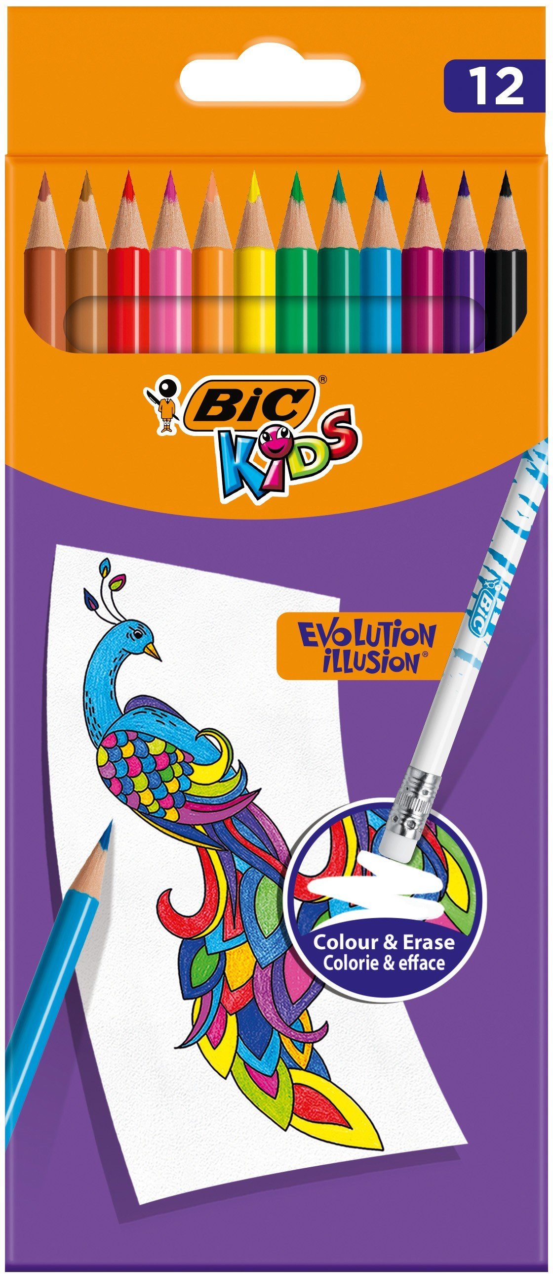 BIC Buntstift BIC Buntstifte KIDS EVOLUTION Illusion 12er Set