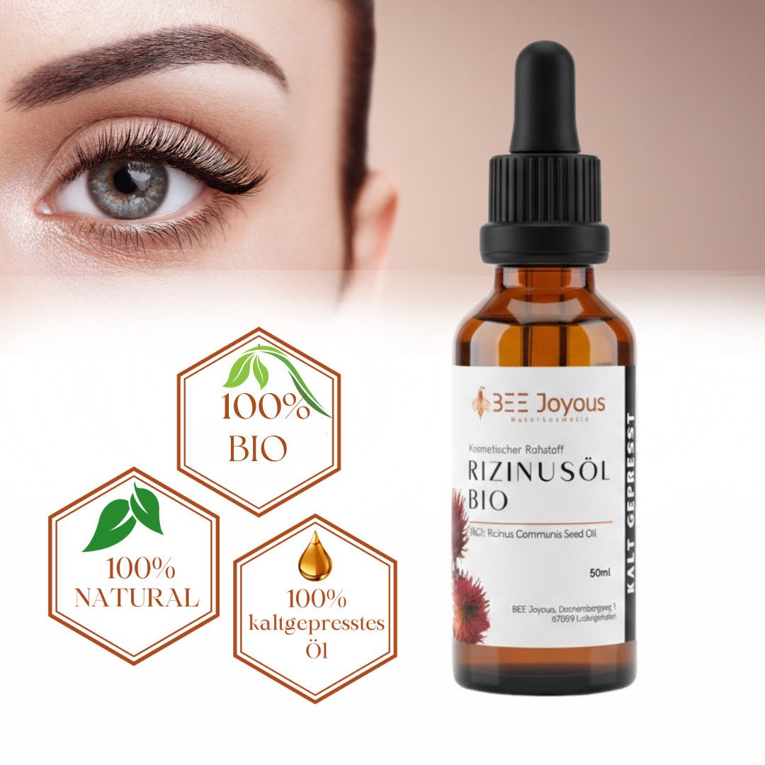 BEE Joyous Körperöl Bio Rizinusöl, kaltgepresst, 50ml, 1-tlg.