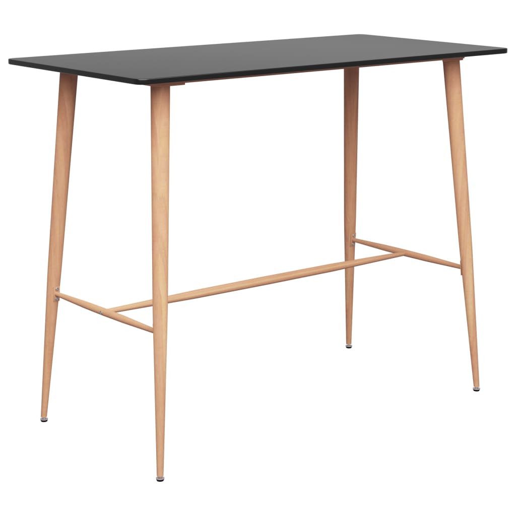 vidaXL Esstisch Bartisch Schwarz 120x60x105 cm günstig online kaufen